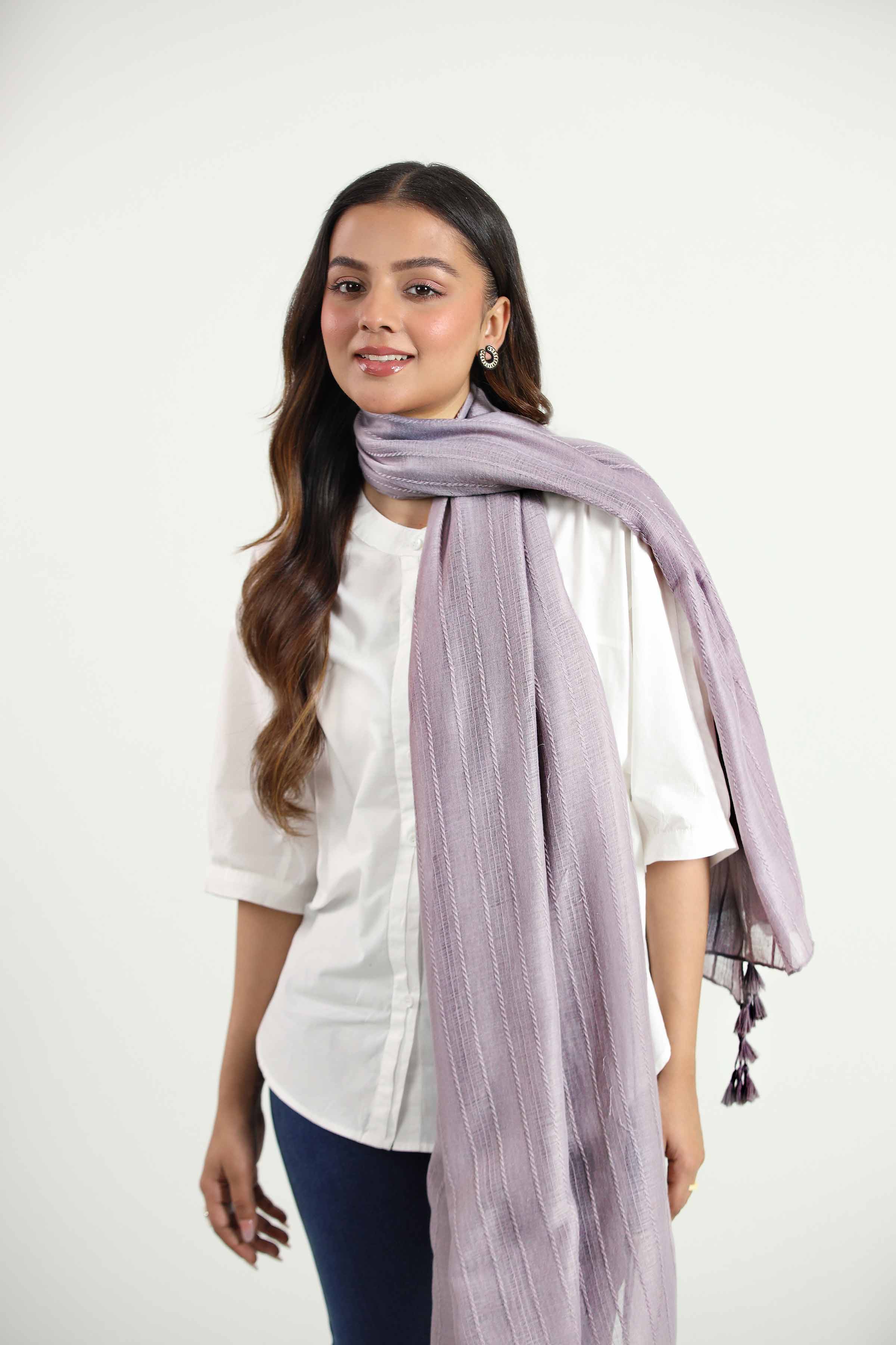 Purple Women Scarf-442802109