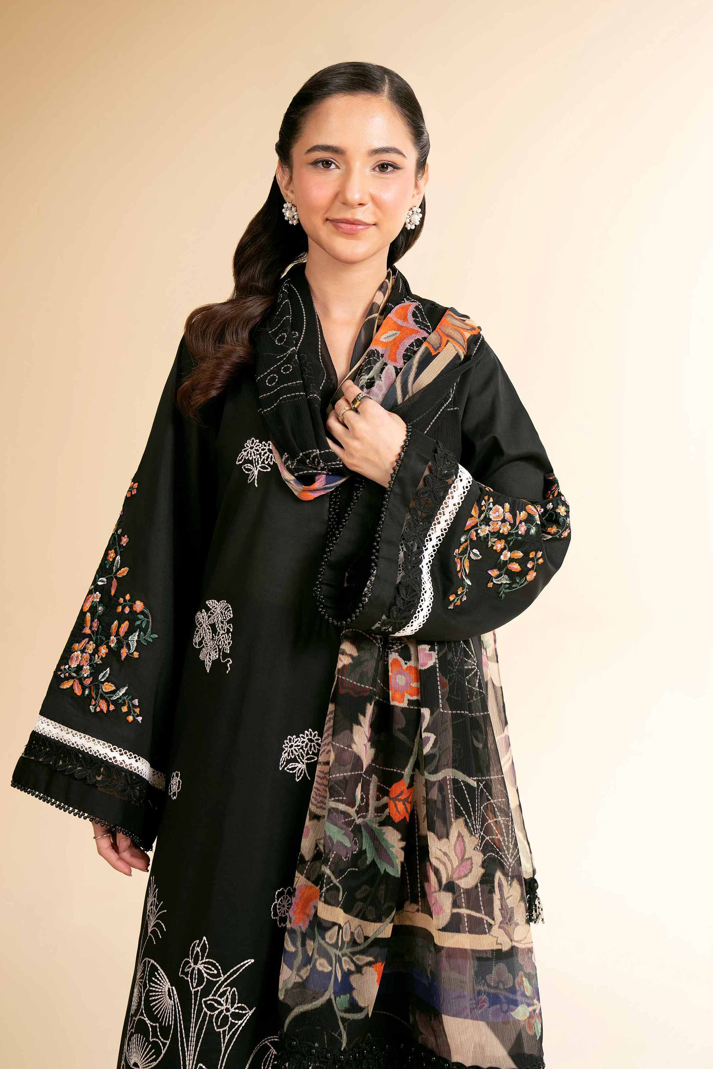 3 Piece - Digital Printed Embroidered Suit - 42501610