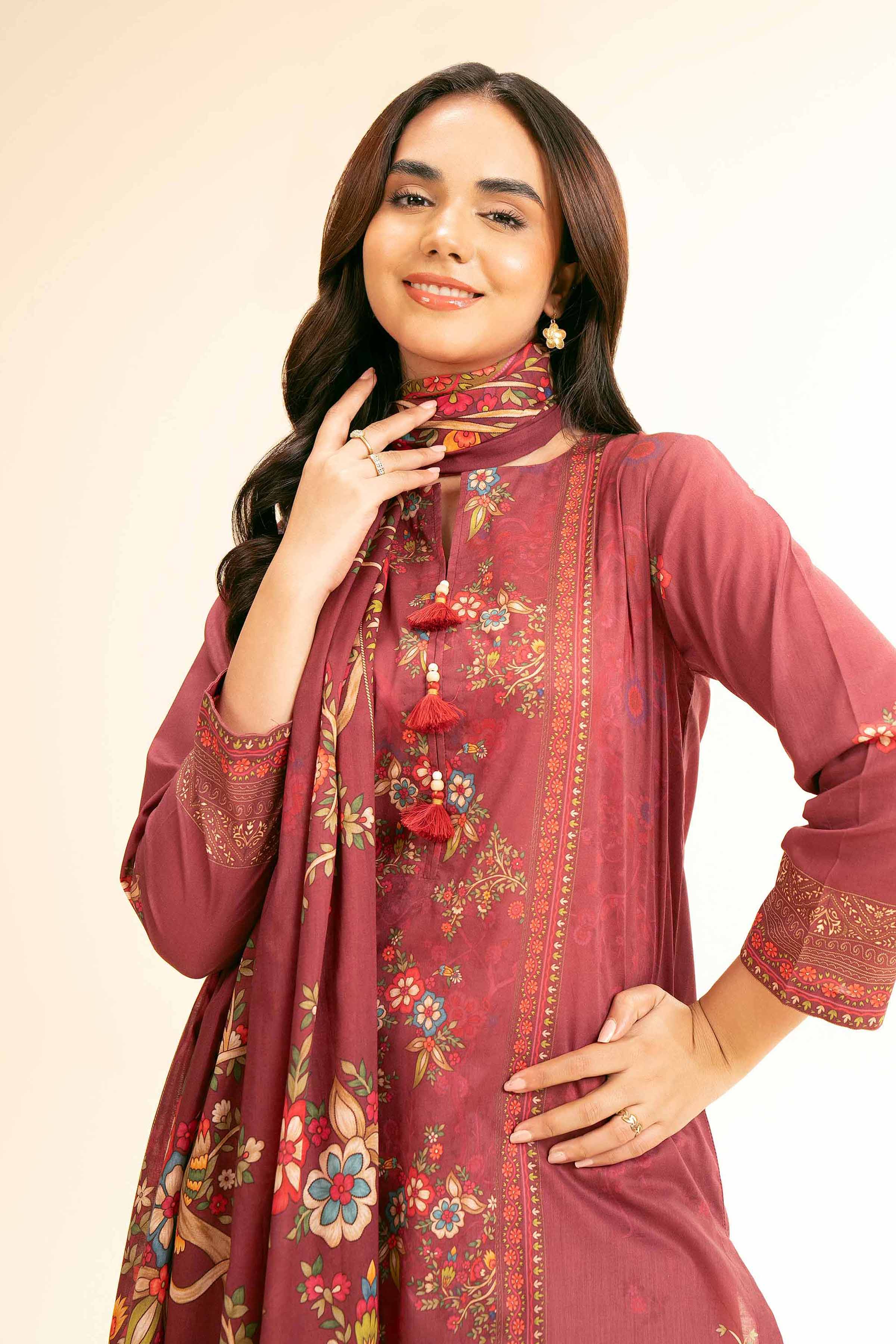3 Piece - Digital Printed Suit - 42501189
