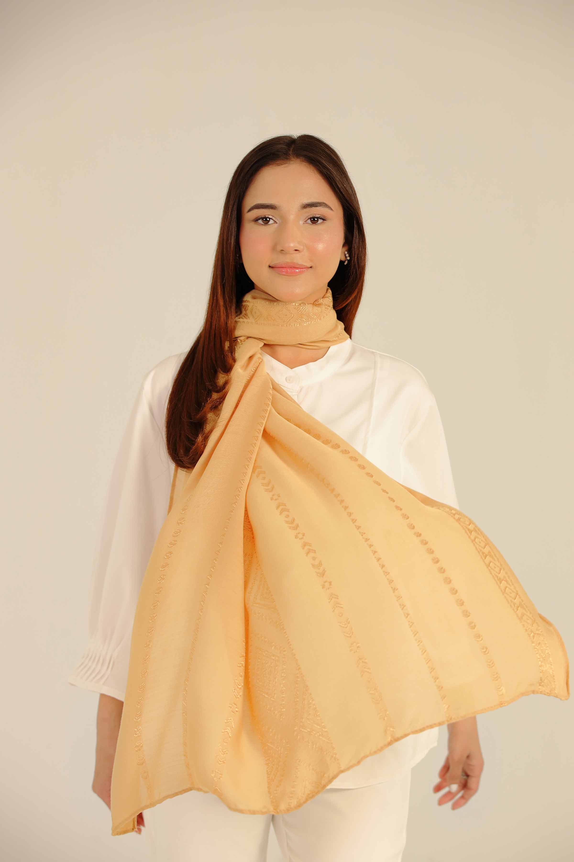 Beige Women Scarf-442622118