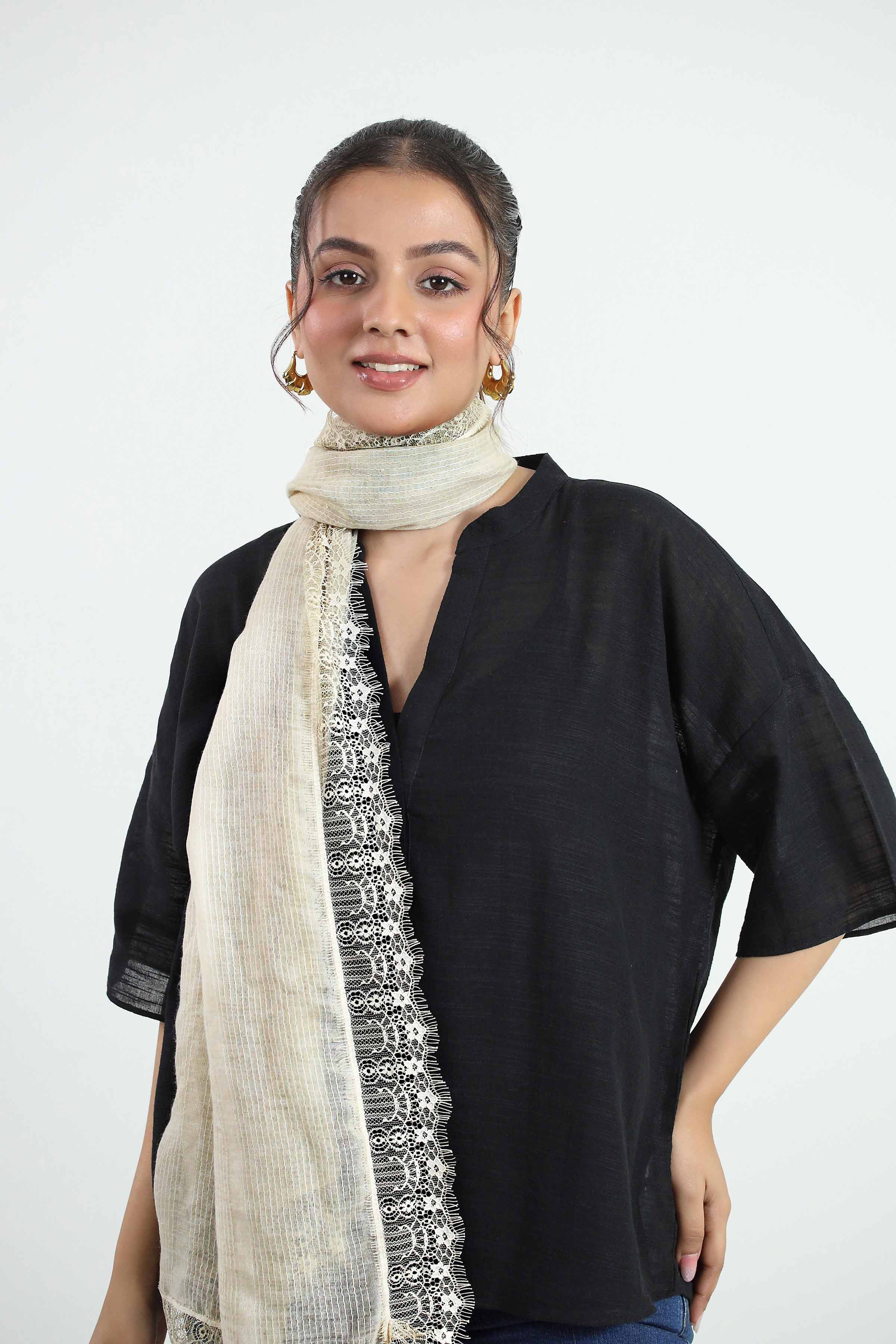 Beige Women Scarf-442812118