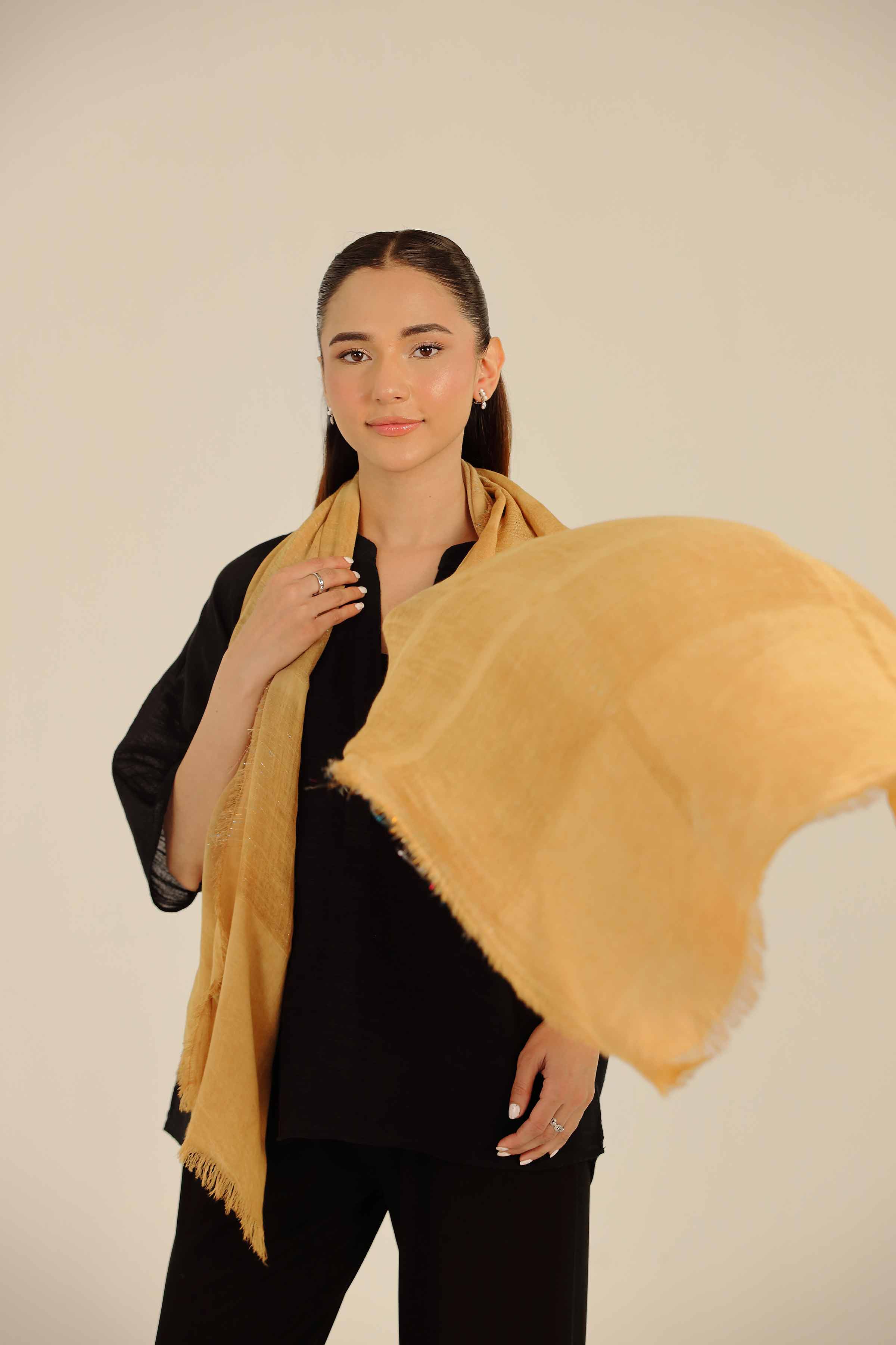 Tan Women Scarf-442712126