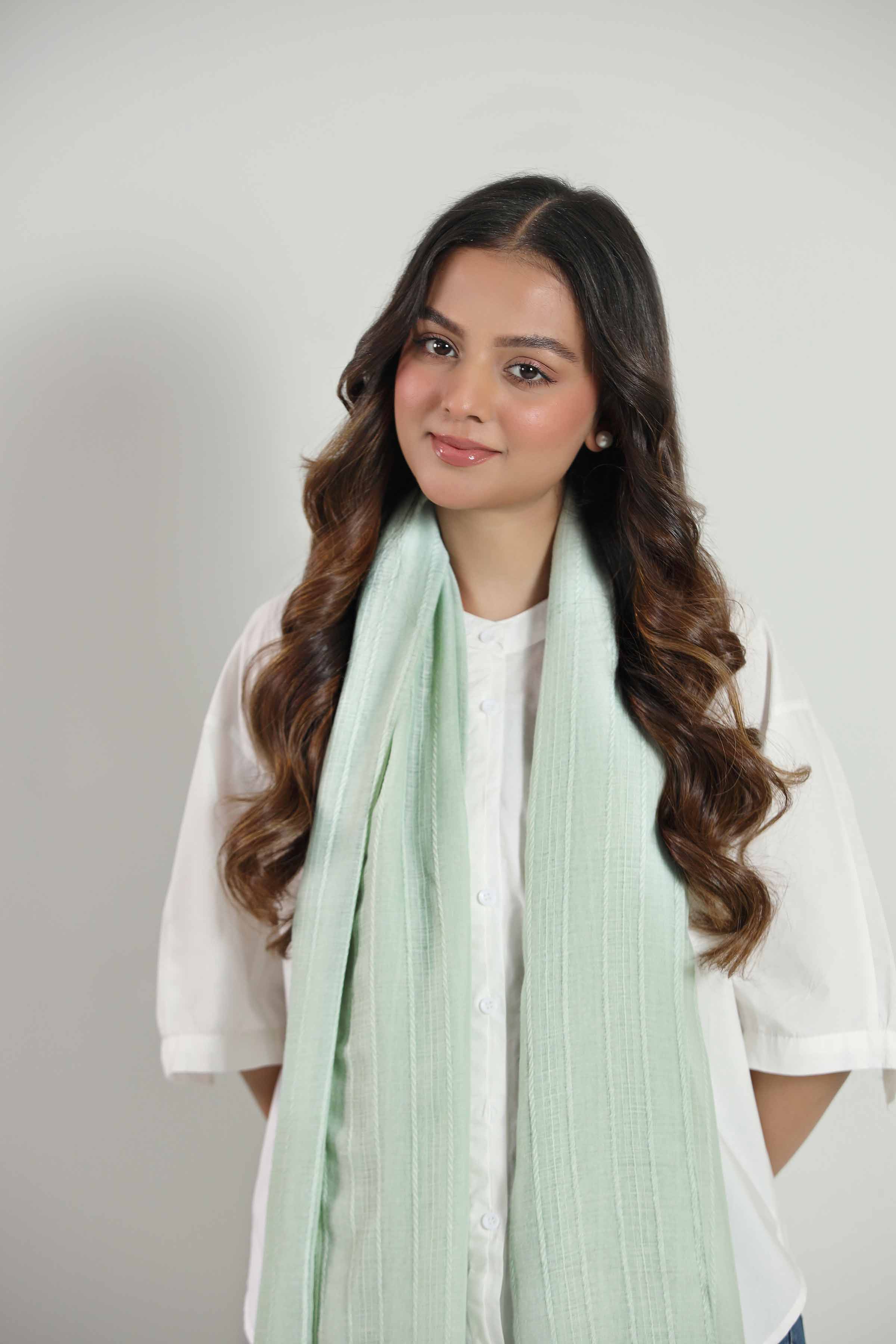 Green Women Scarf-442792104