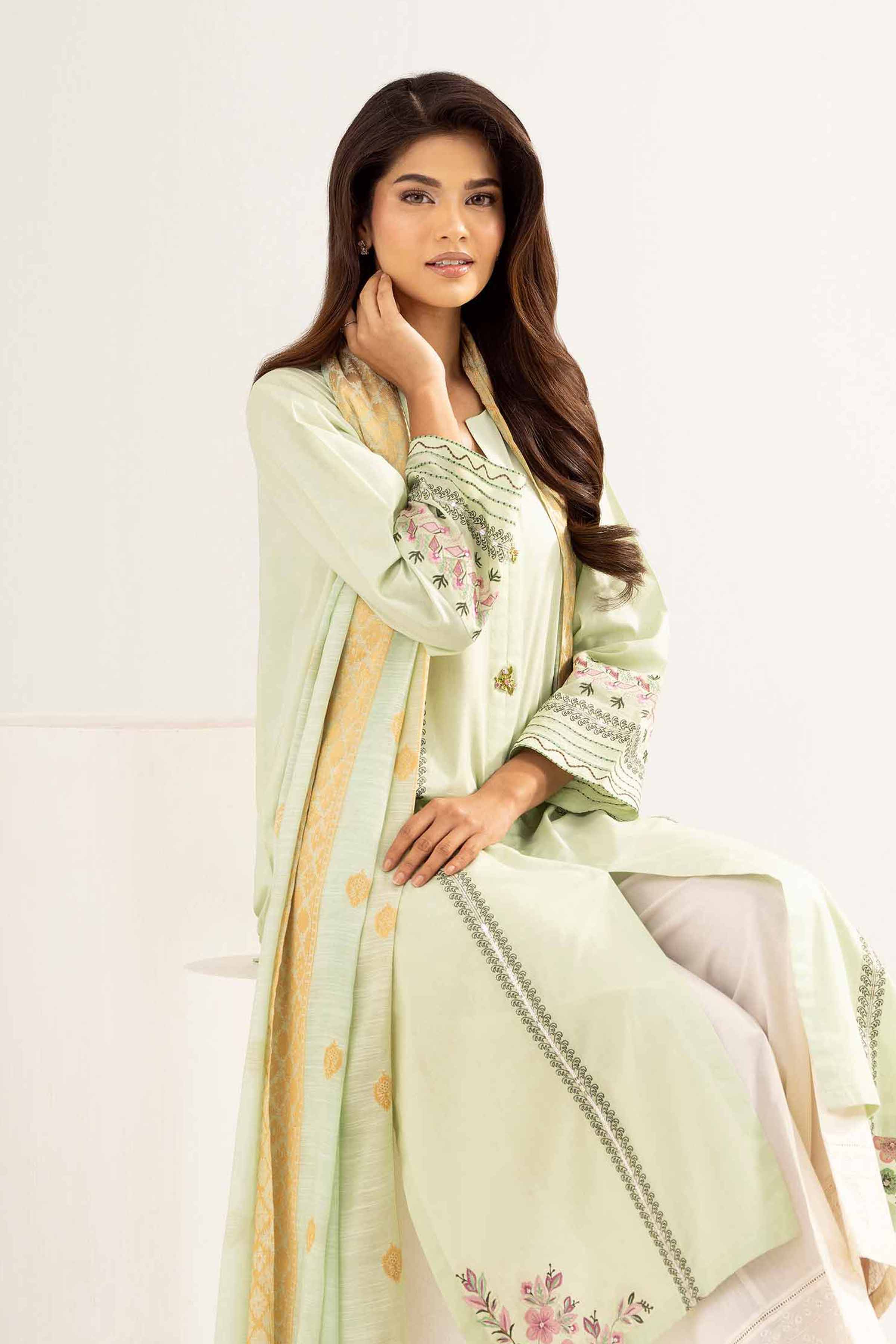 2 Piece - Embroidered Suit - PE25-328