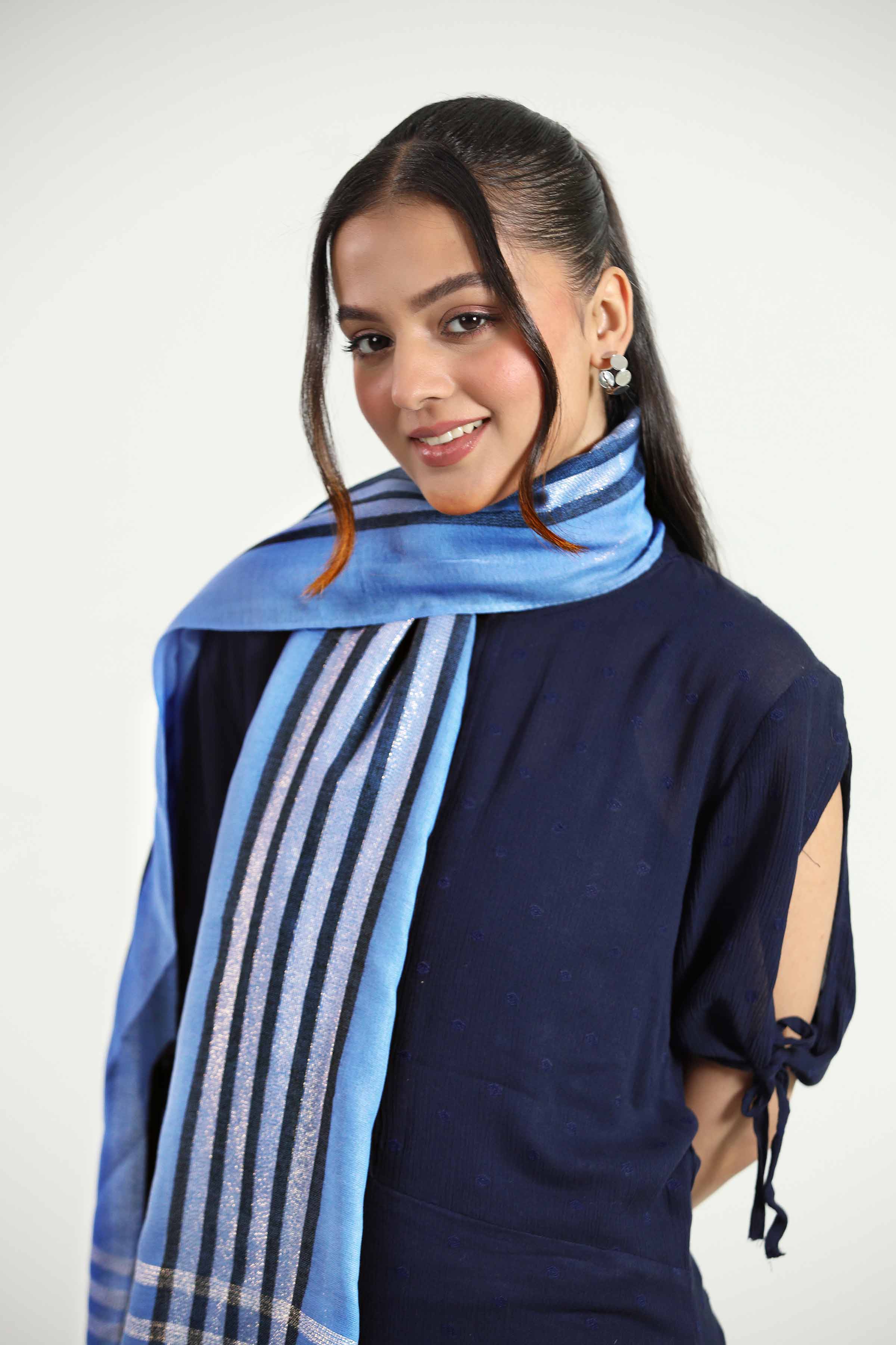 Blue Women Scarf-442762108