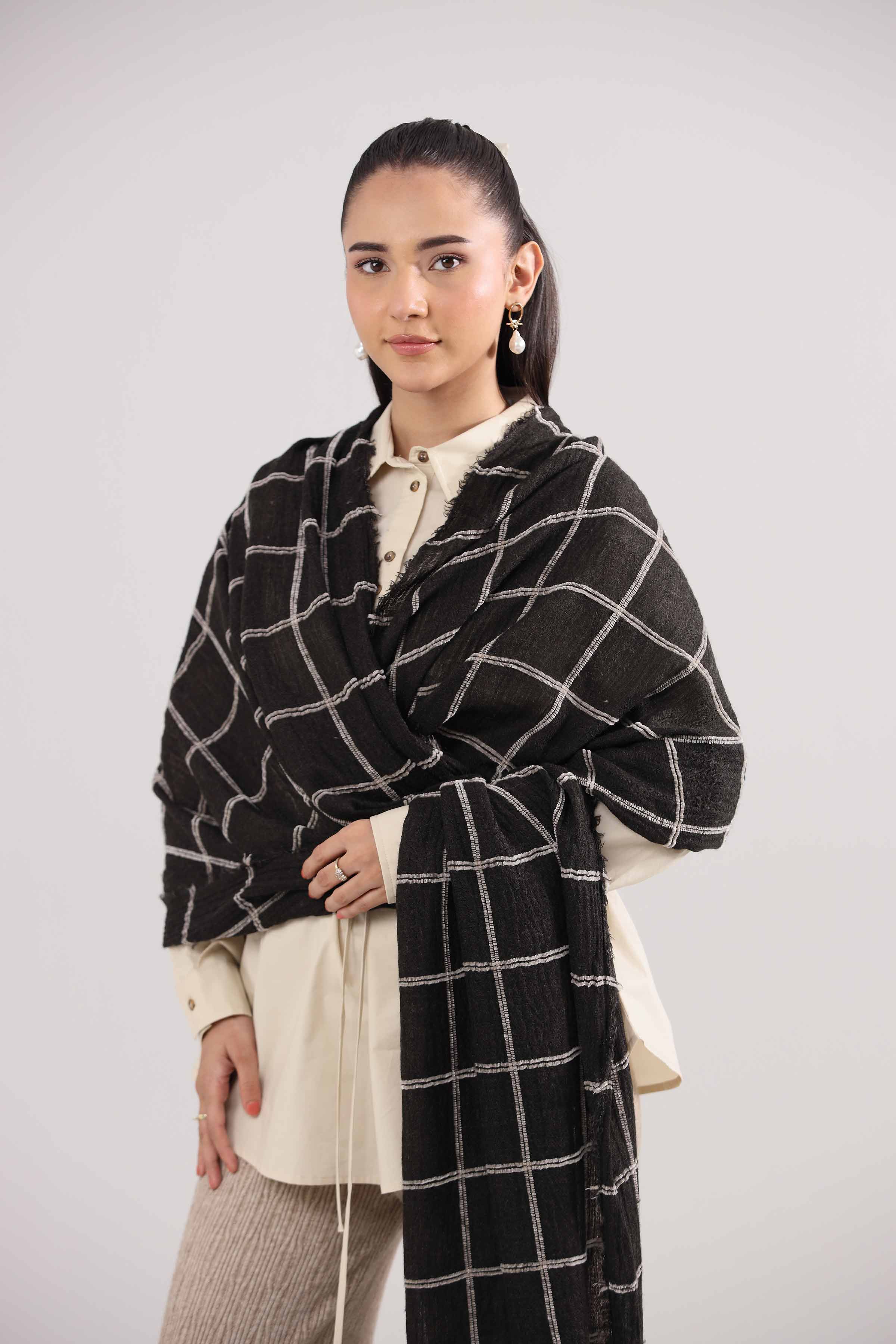 Black Women Scarf-442382103