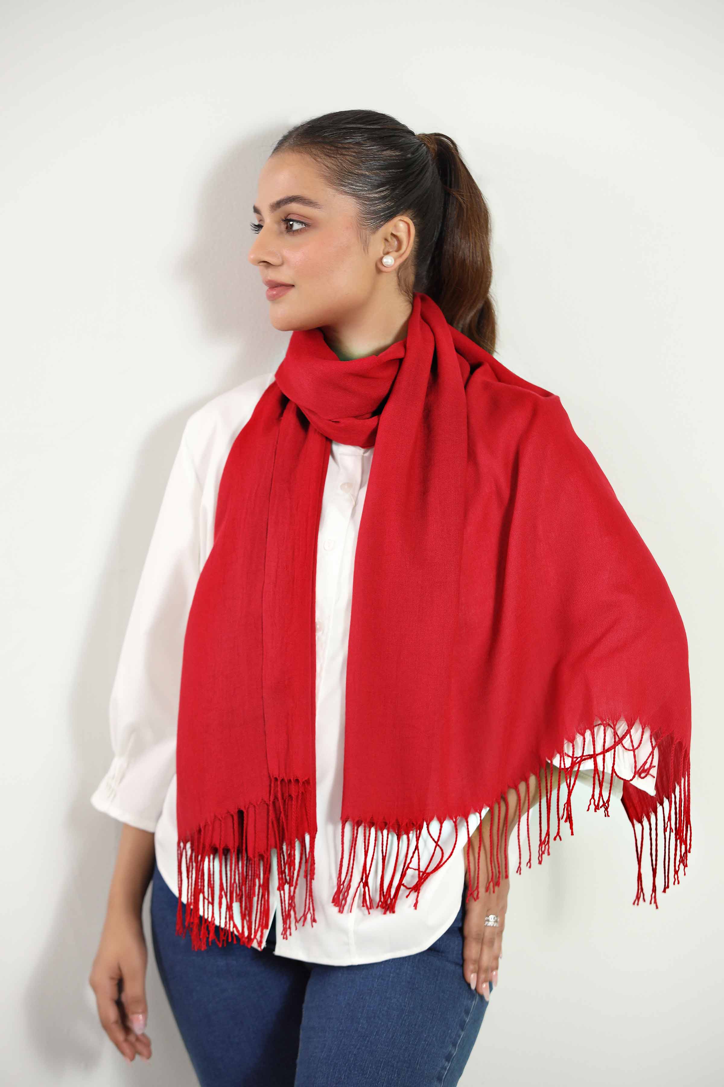 Maroon Women Scarf-442782122