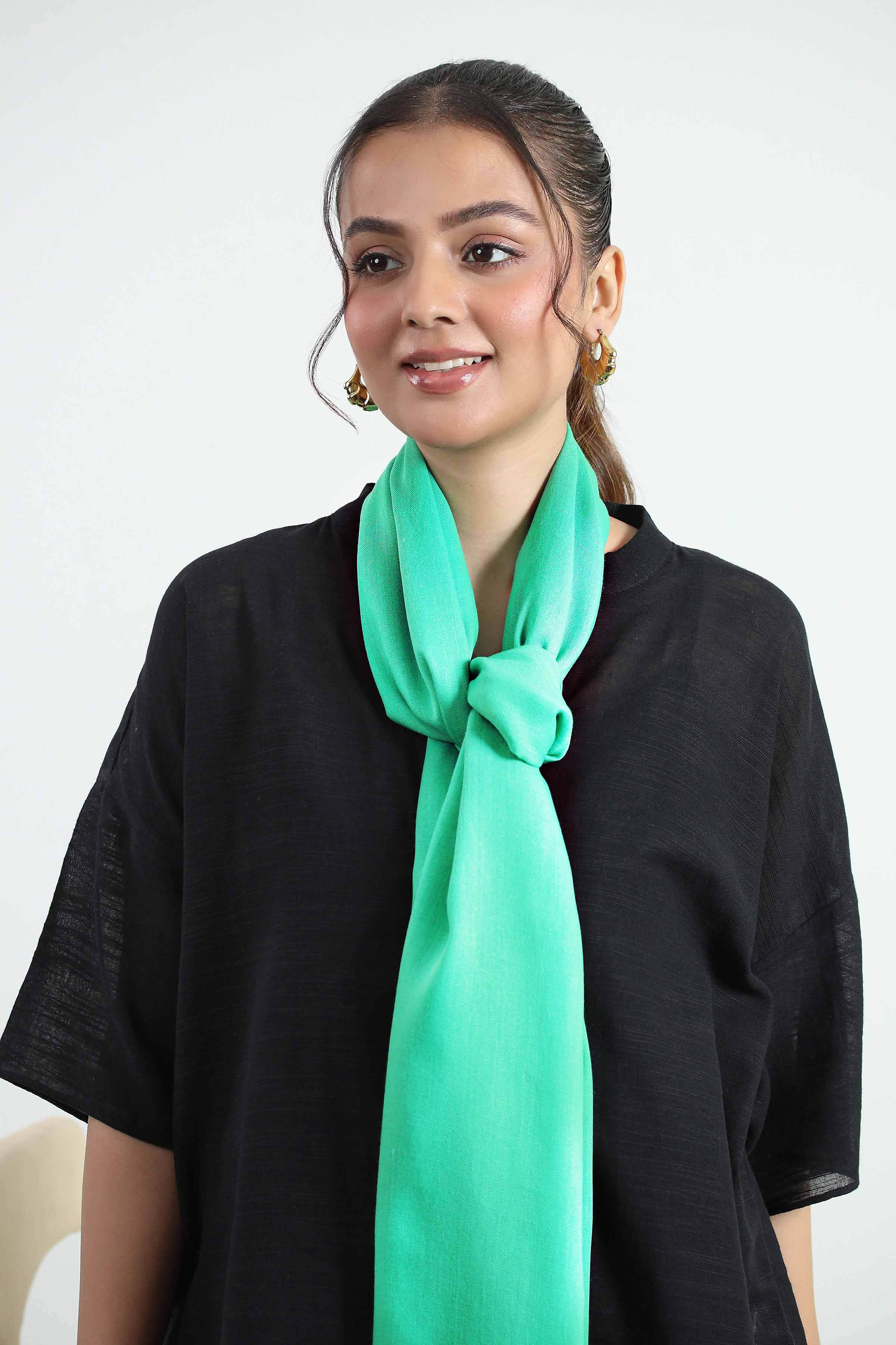 Green Women Scarf-442782104