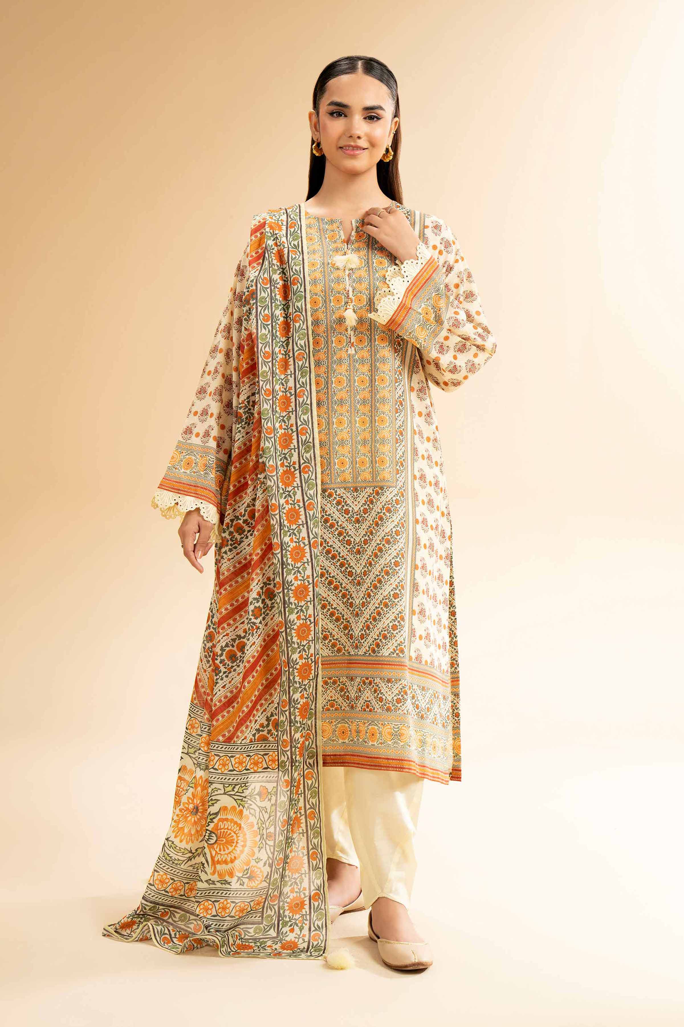 3 Piece - Digital Printed Suit - 42501594