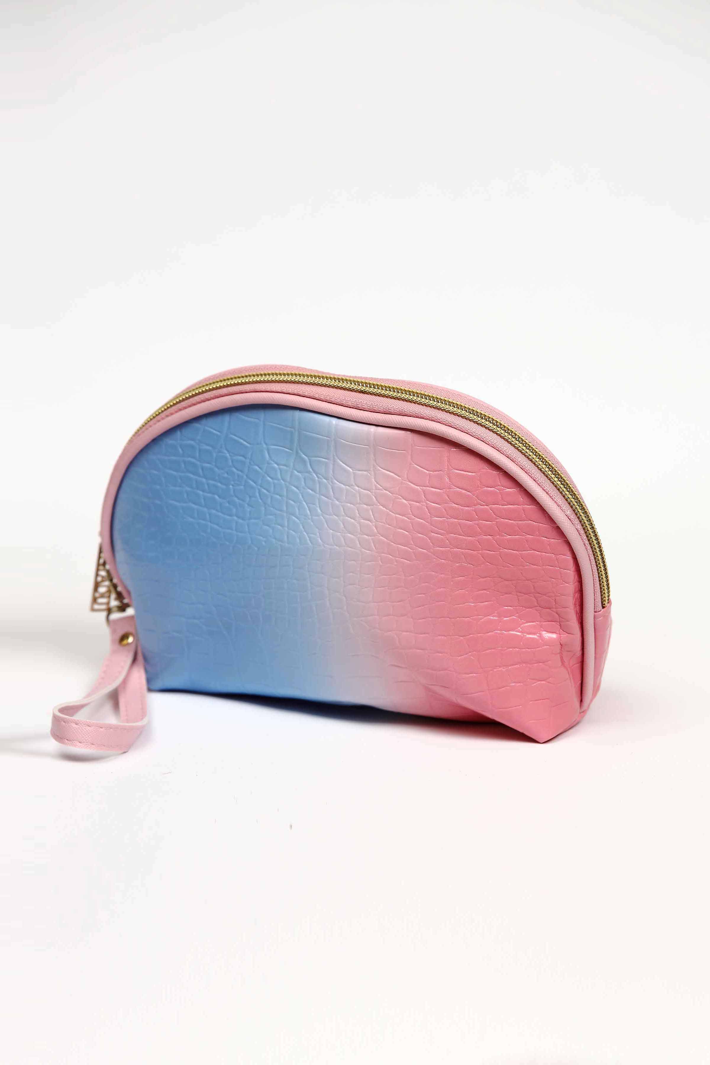 12935-Pink-Blue-Vanity-Bag-437472105-1.jpg Pink & Blue Vanity Bag-437472105