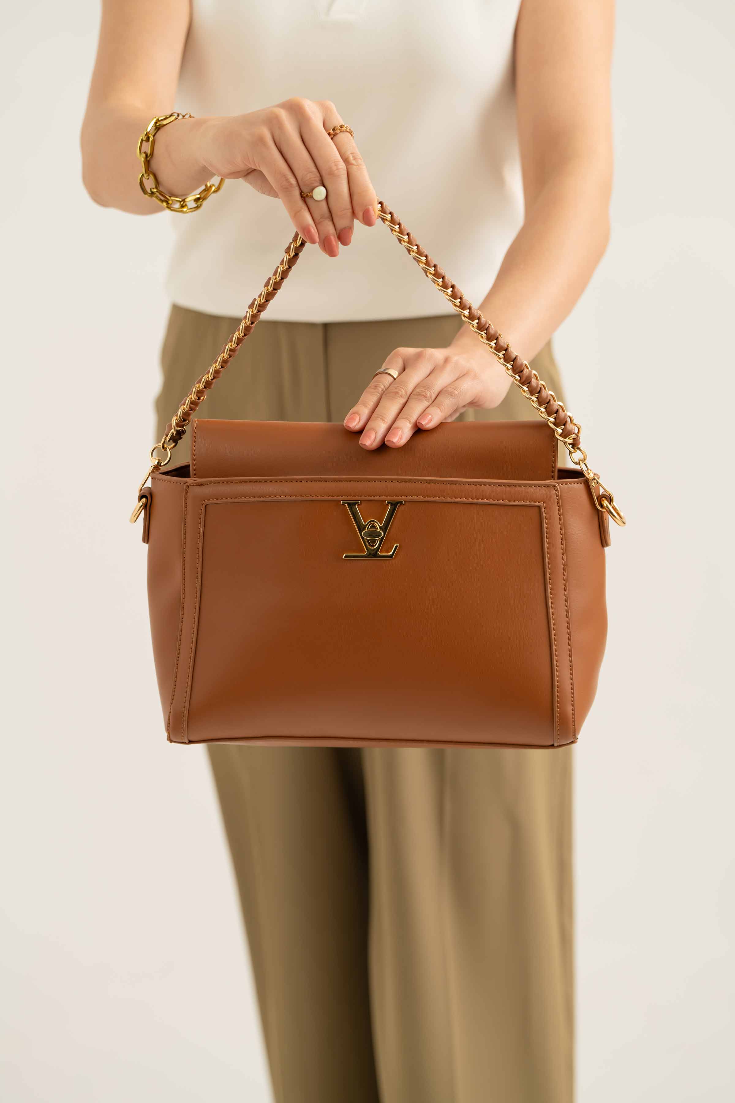Brown Shoulder Bag-440802113