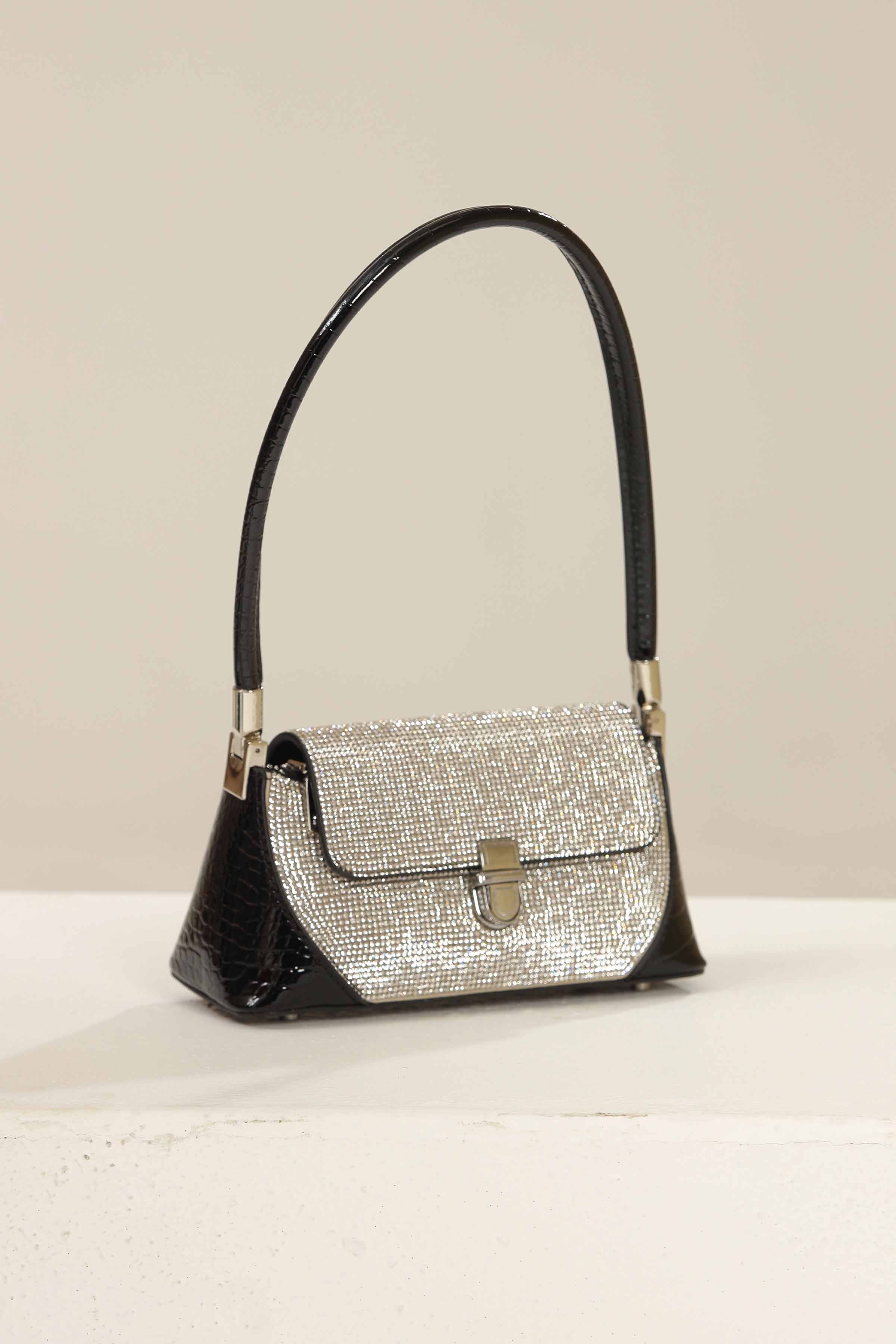 Black & White Shoulder Bag-437862103