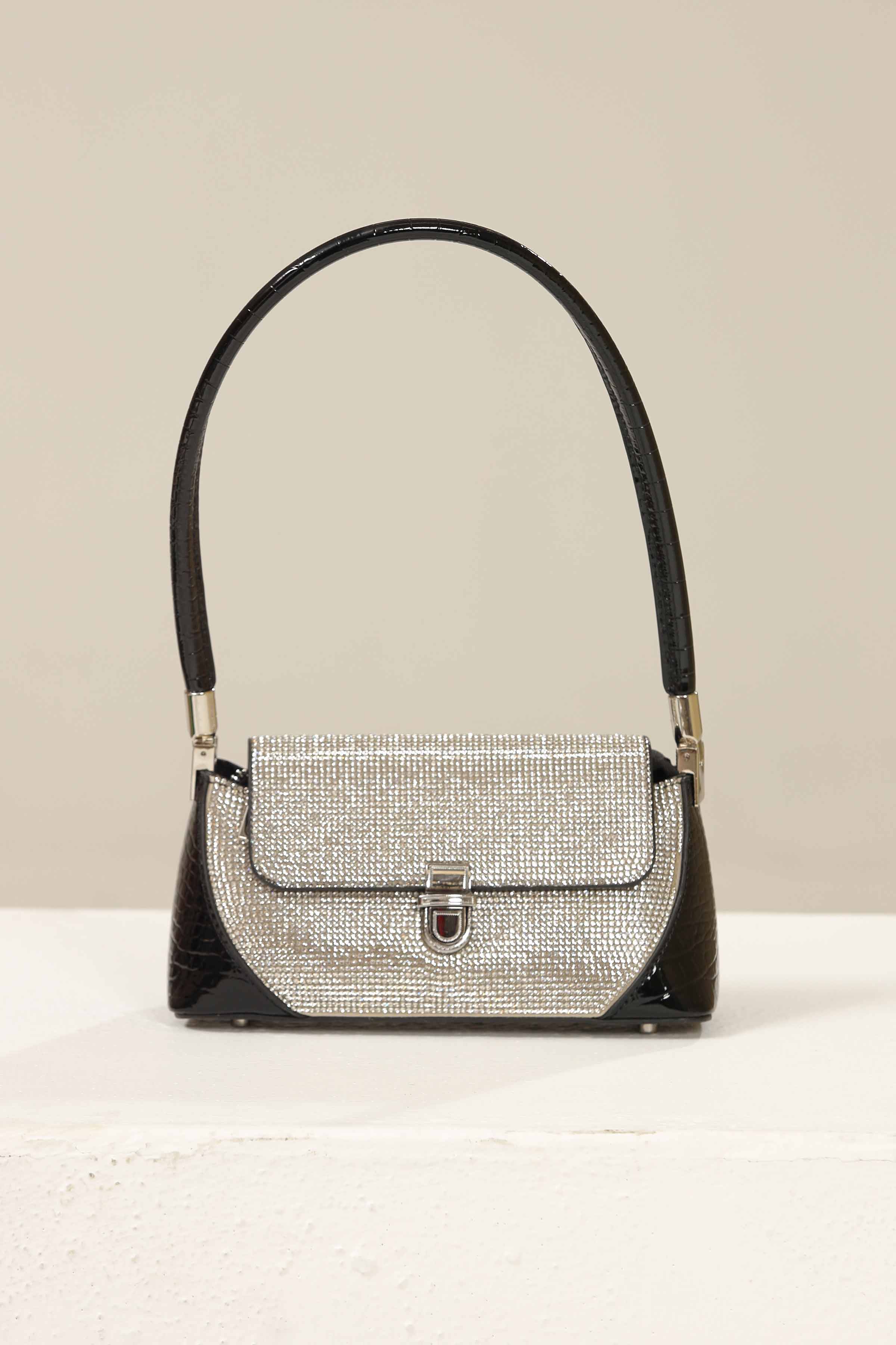 Black & White Shoulder Bag-437862103