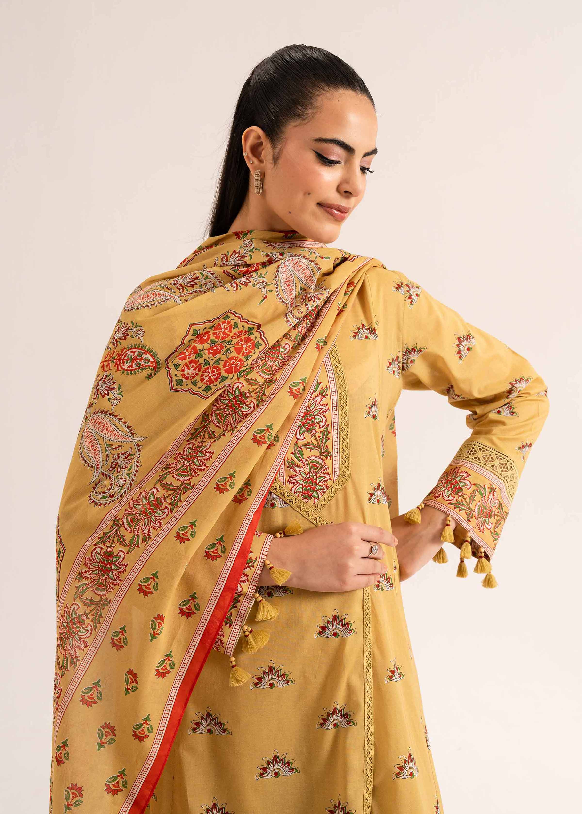 3 Piece - Printed Loose Fabric - 42503252