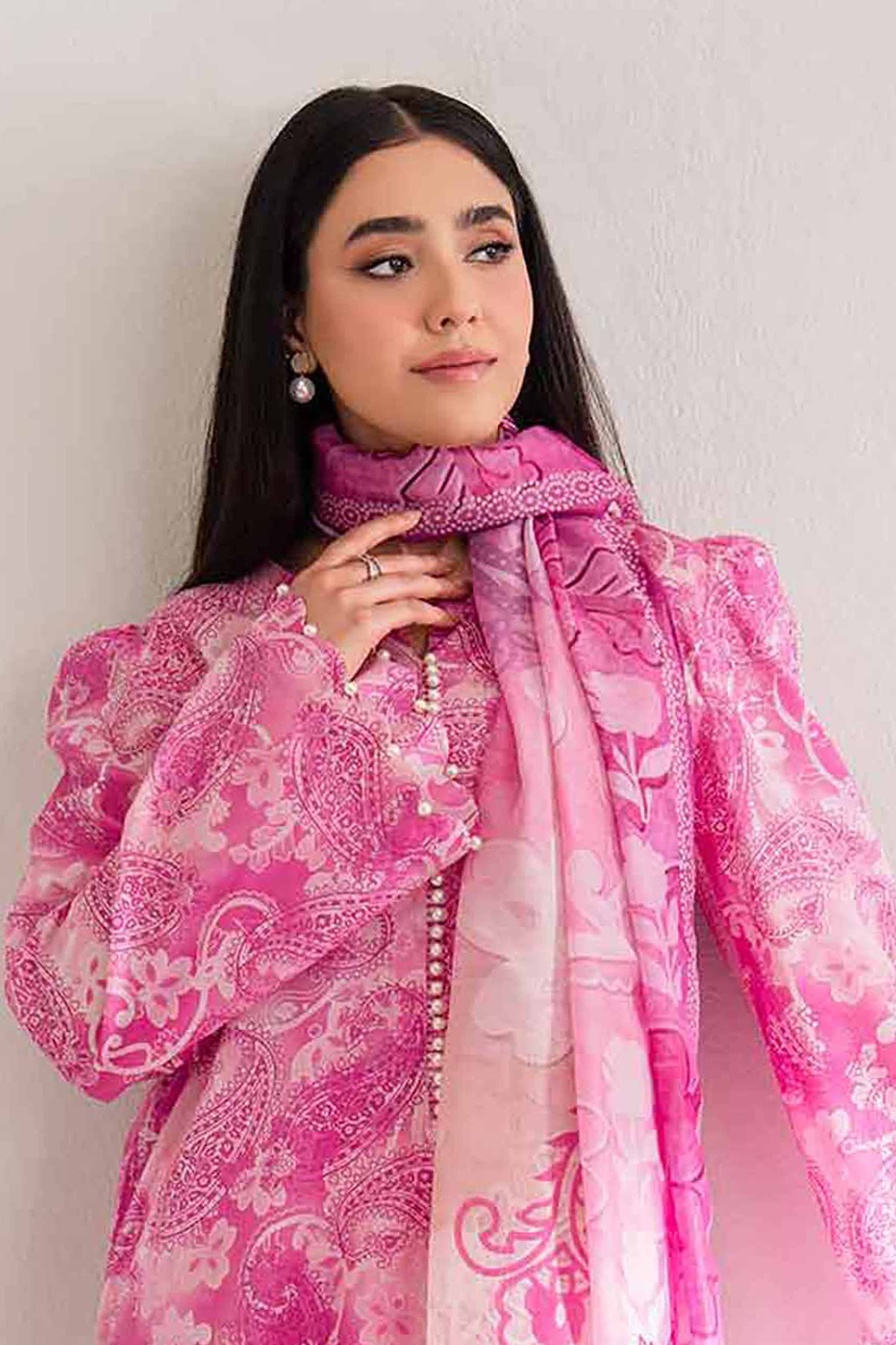 3 Piece - Digital Printed Embroidered Suit - 42501626