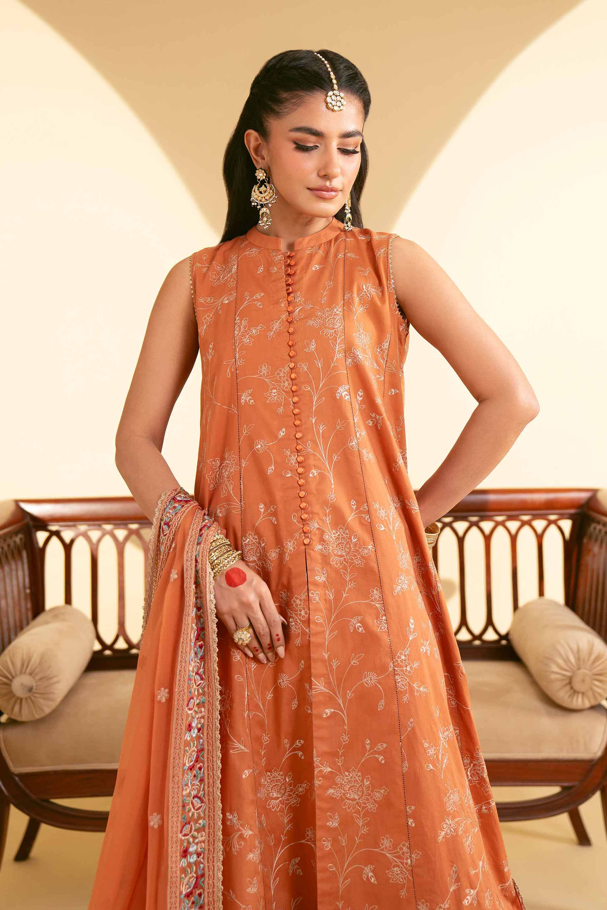 3 Piece - Embroidered Loose Fabric - 42519344