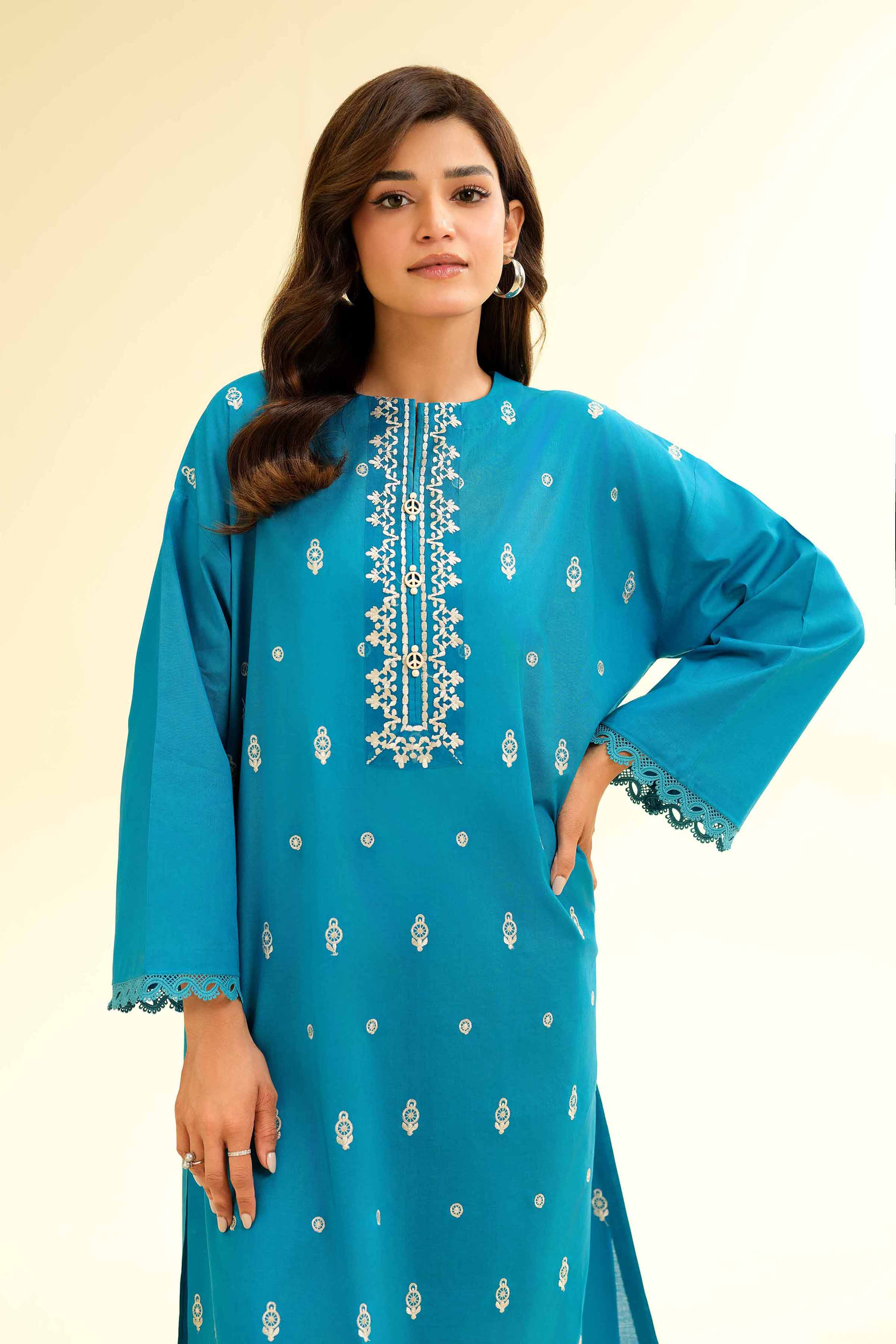 2 Piece - Dyed Embroidered Suit - 42501144