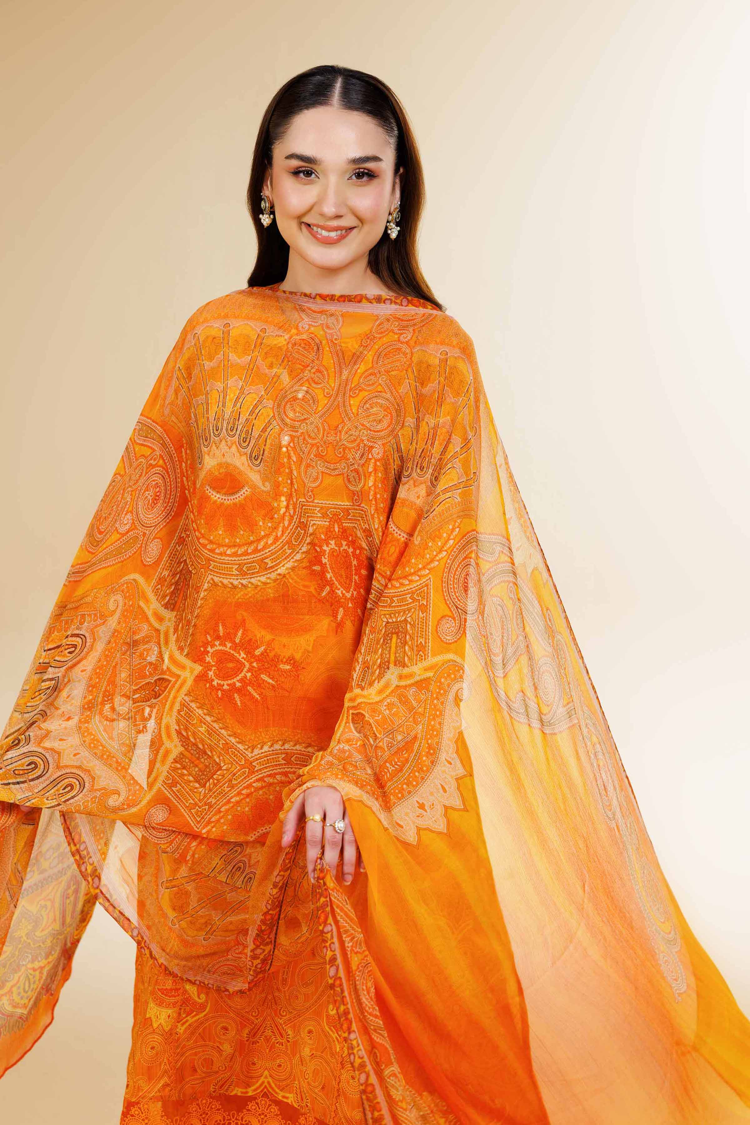 3 Piece - Printed With Laces Suit - 42501326