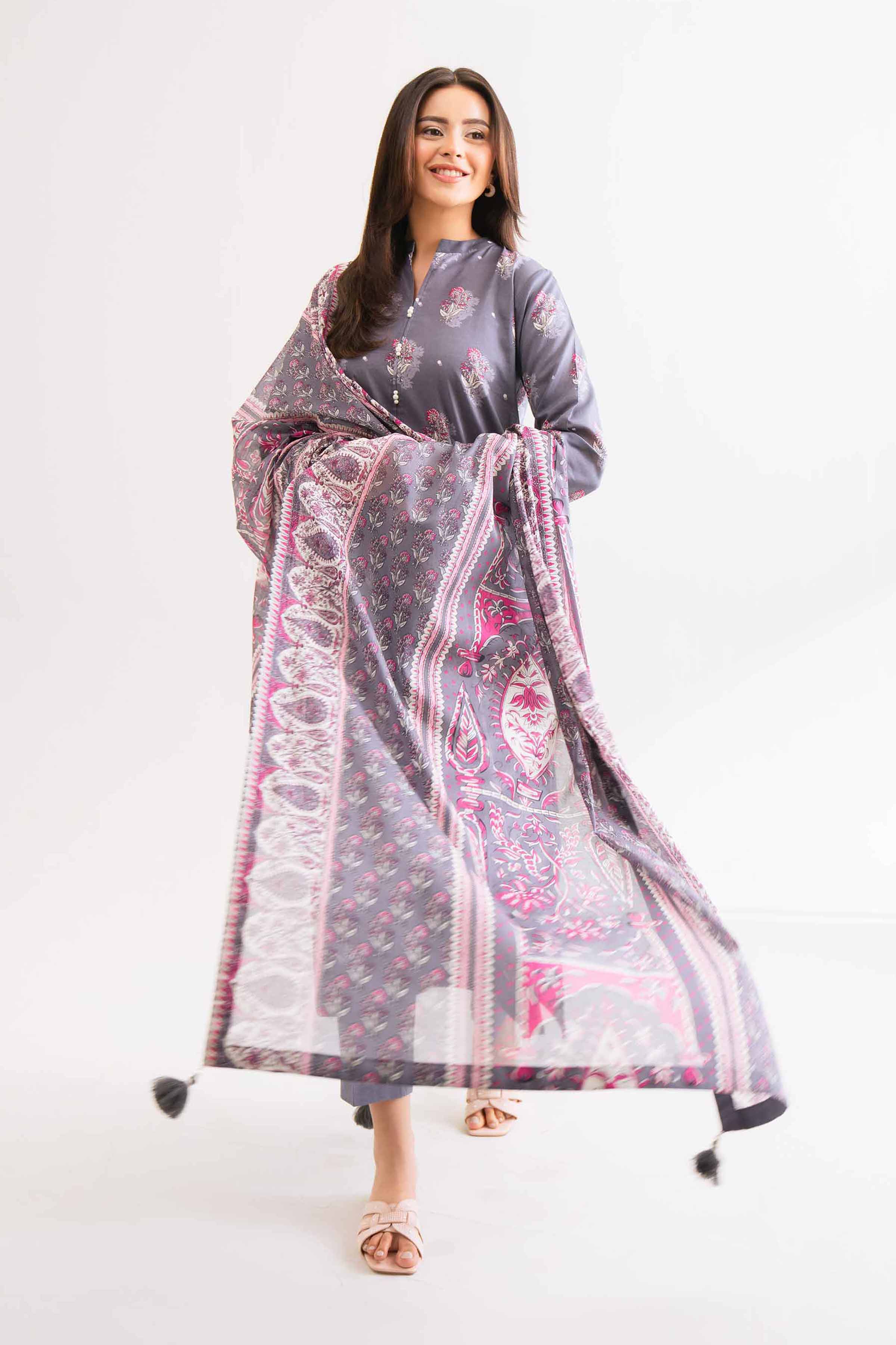3 Piece - Digital Printed Loose Fabric - 42503207