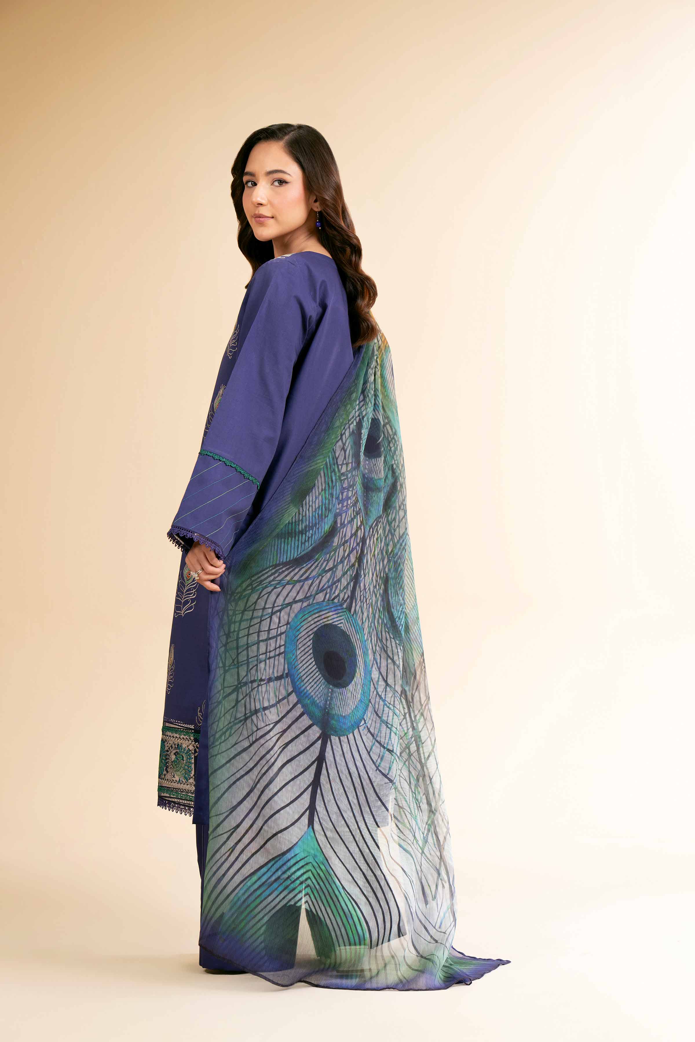 1857-3-Piece-Digital-Printed-Embroidered-Suit-42501609-3.jpg 3 Piece - Digital Printed Embroidered Suit - 42501609
