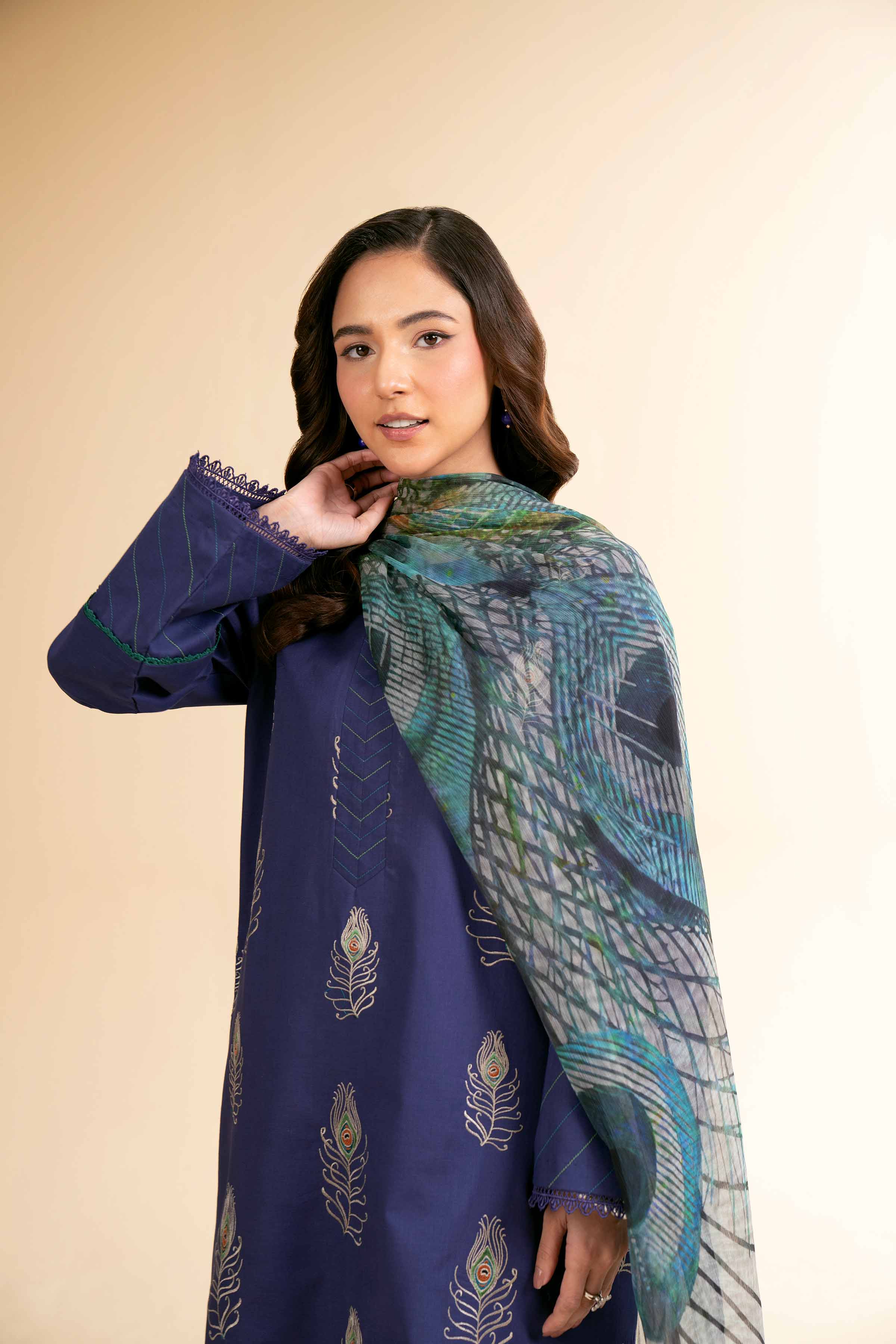 1857-3-Piece-Digital-Printed-Embroidered-Suit-42501609-5.jpg 3 Piece - Digital Printed Embroidered Suit - 42501609