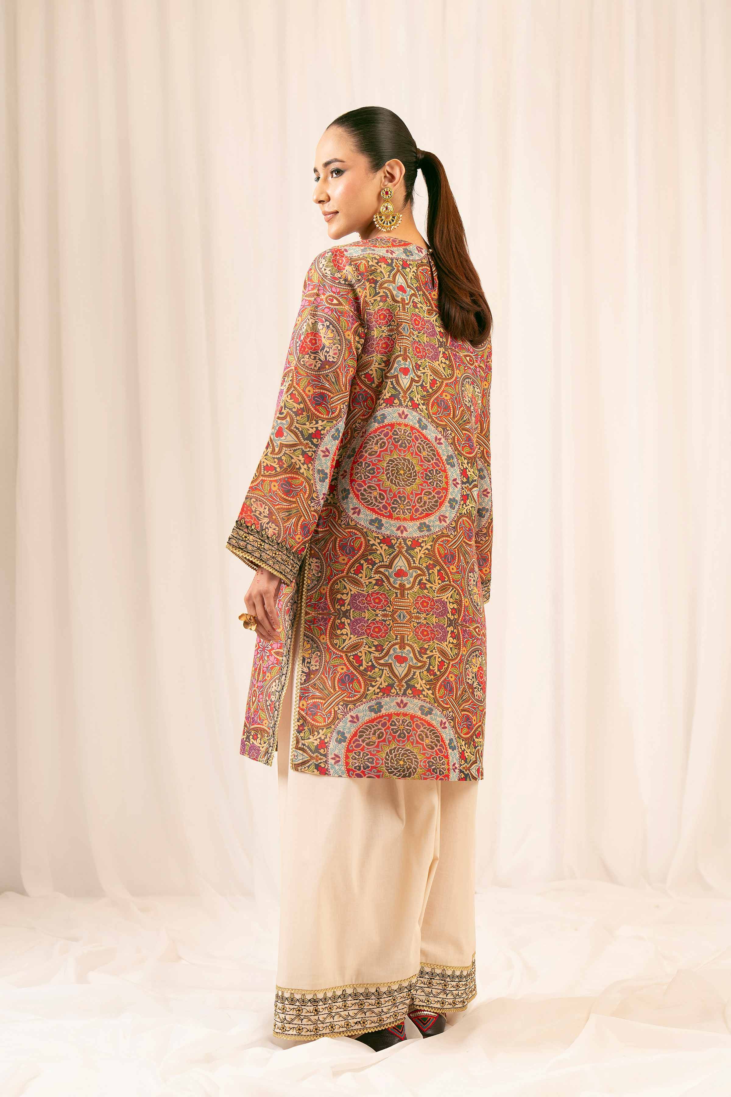 1858-2-Piece-Printed-Embroidered-Suit-PFE25-05-3.jpg 2 Piece - Printed Embroidered Suit - PFE25-05