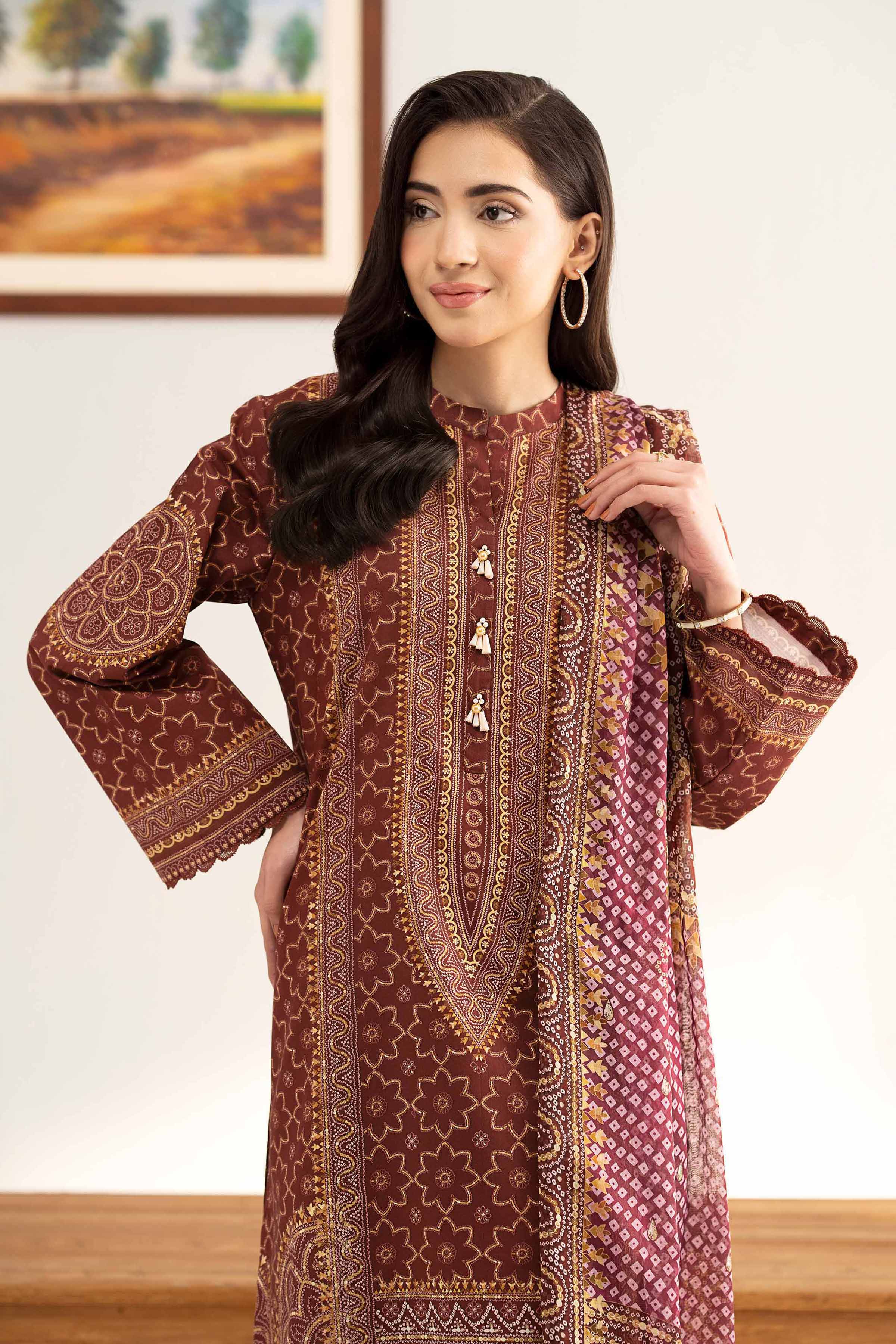 3 Piece - Digital Printed Loose Fabric - 42503141