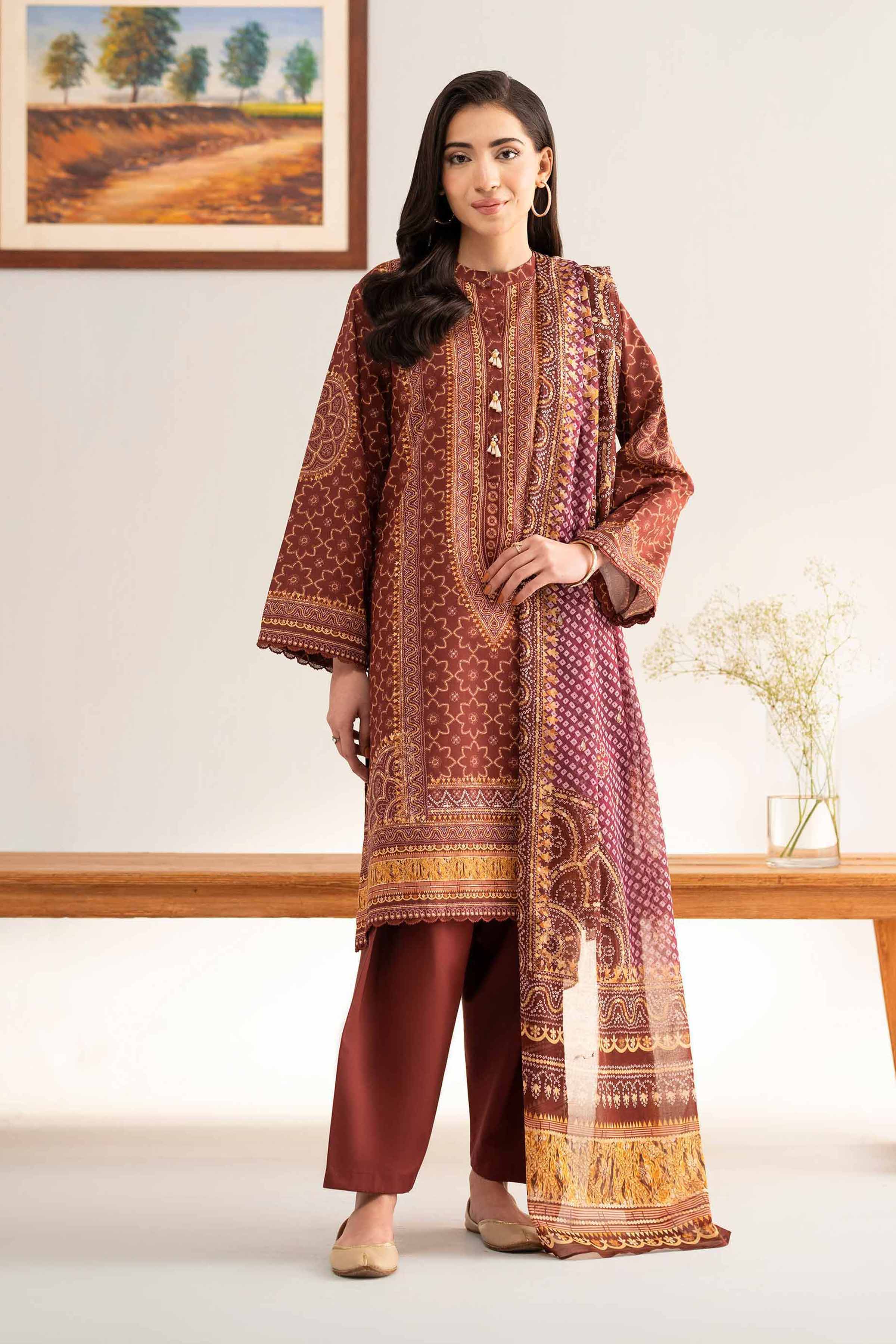 3 Piece - Digital Printed Loose Fabric - 42503141