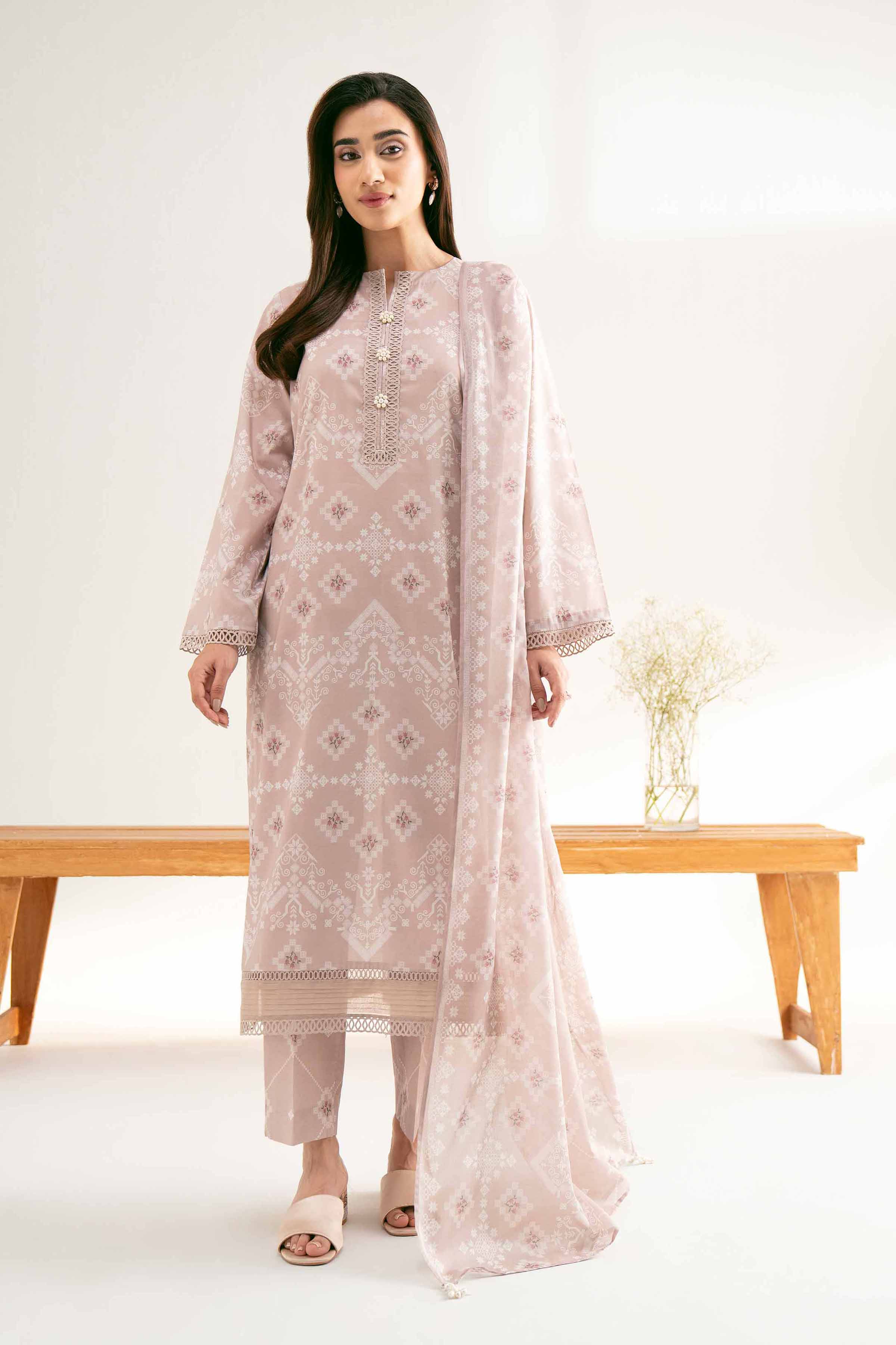3 Piece - Digital Printed Loose Fabric - 42503182