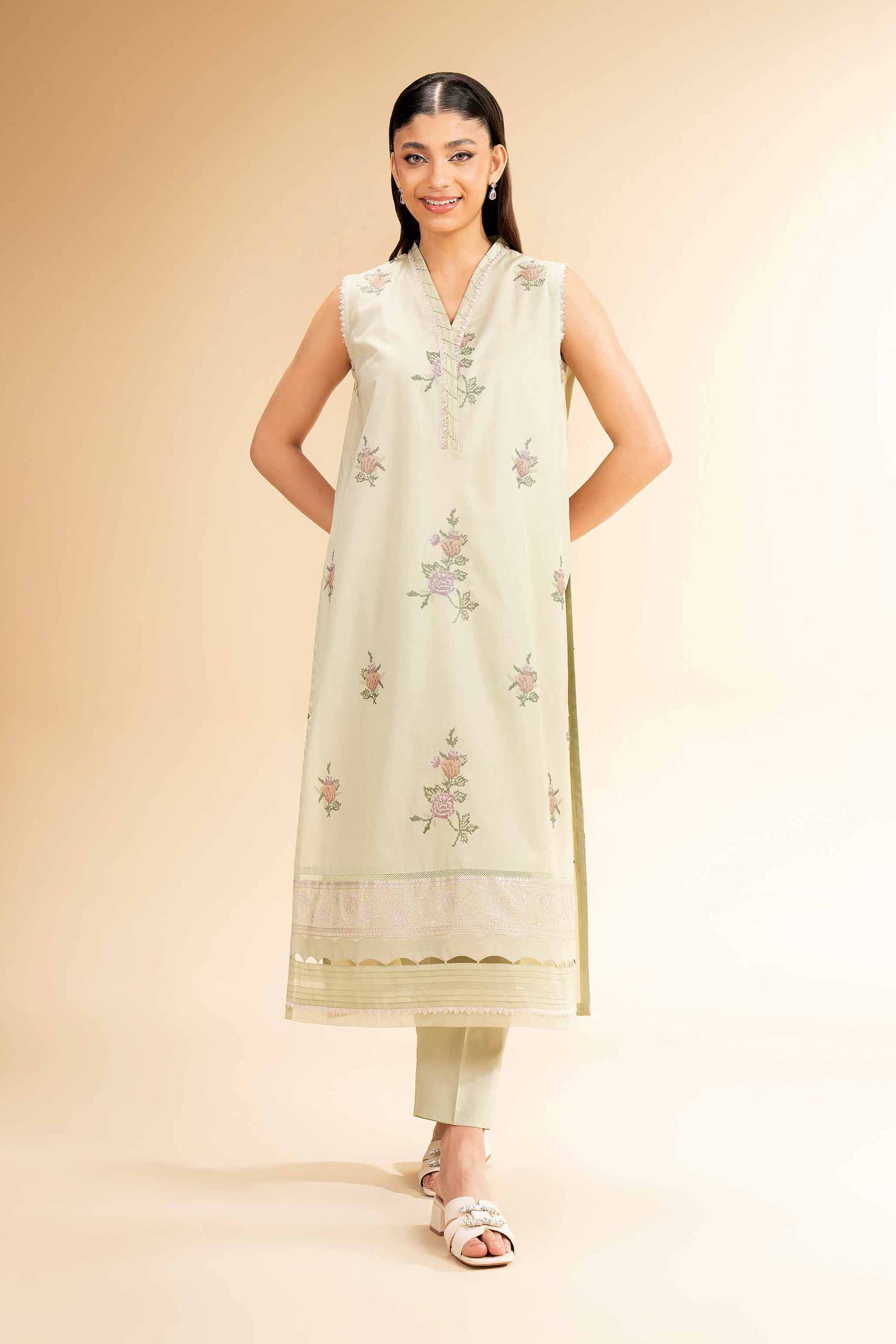 2 Piece - Embroidered Loose Fabric - 42519341