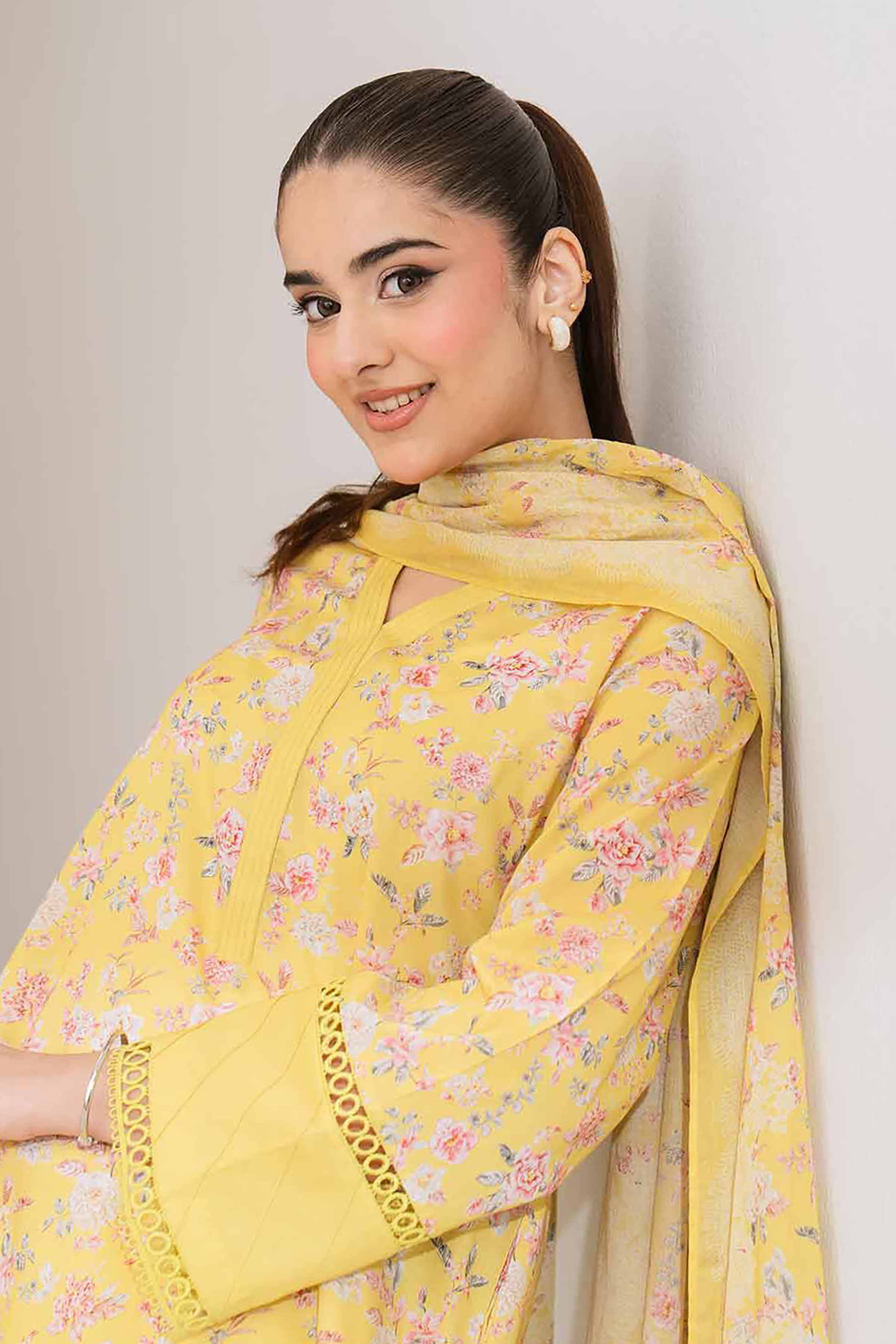 3 Piece - Digital Printed Loose Fabric - 42503184
