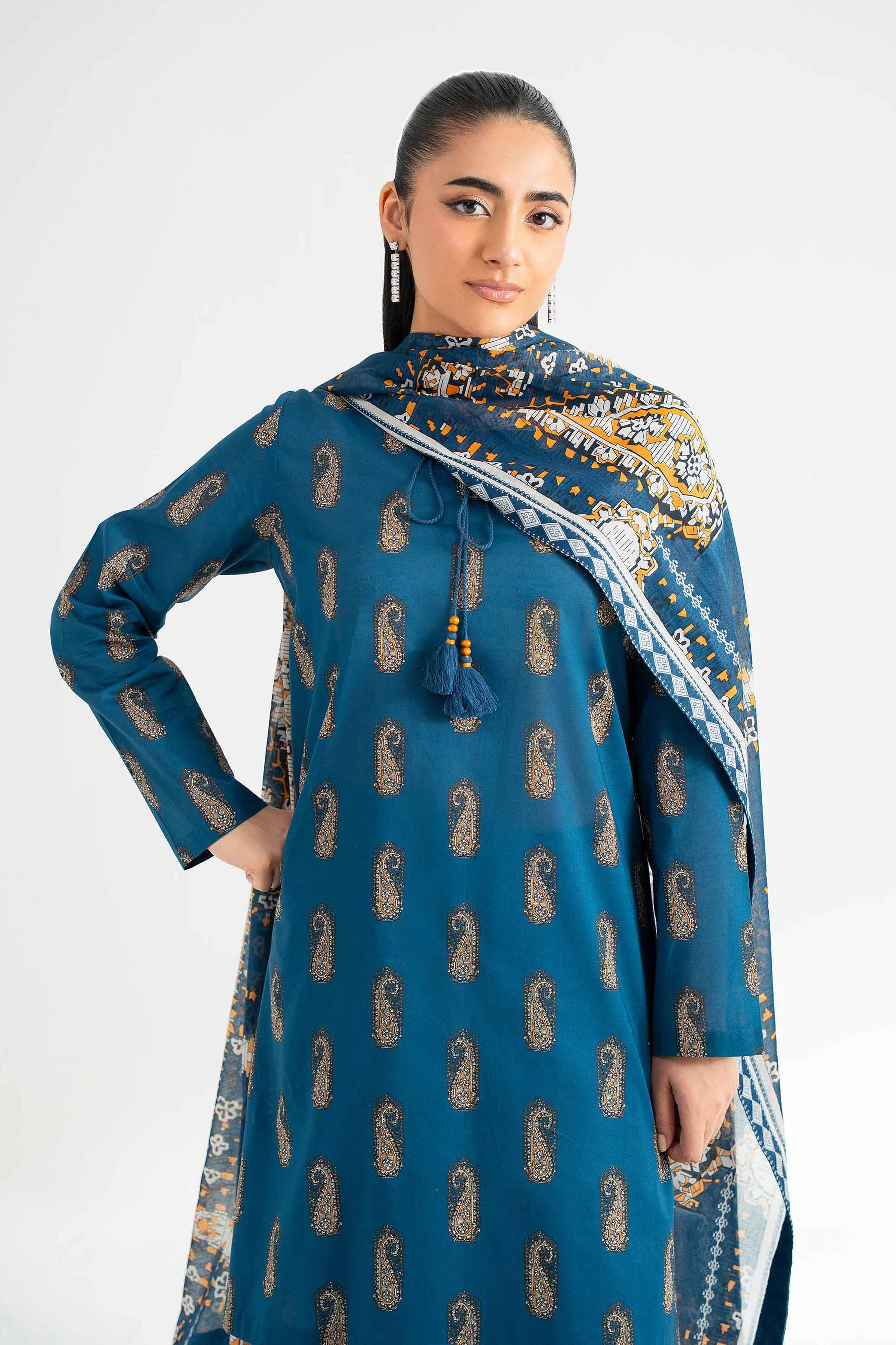 3 Piece - Digital Printed Loose Fabric - 42503209