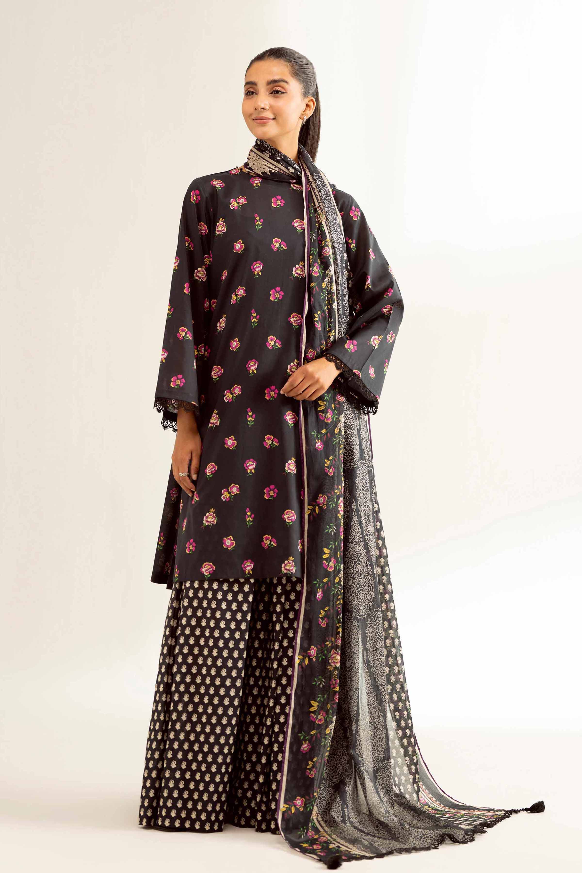 3 Piece - Digital Printed Loose Fabric - 42503216