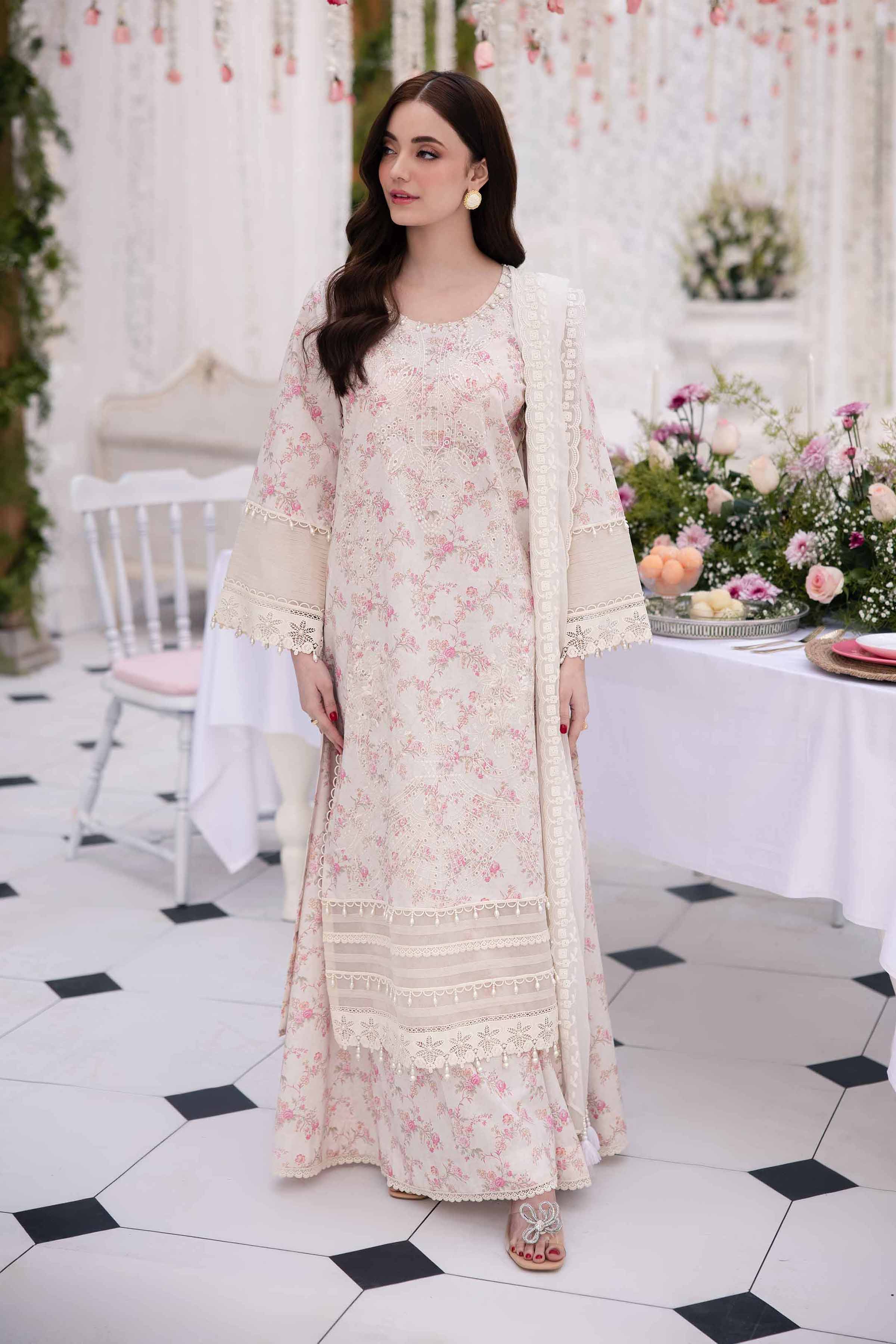 3 Piece - Printed Embroidered Suit - 42501280