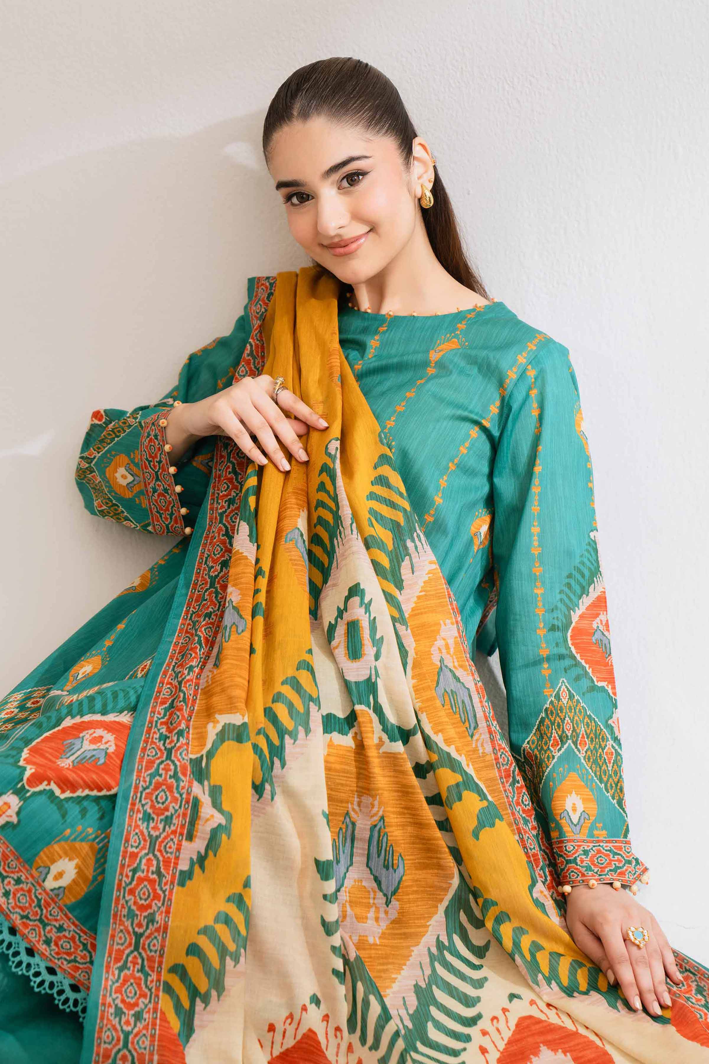 3 Piece - Digital Printed Loose Fabric - 42503217
