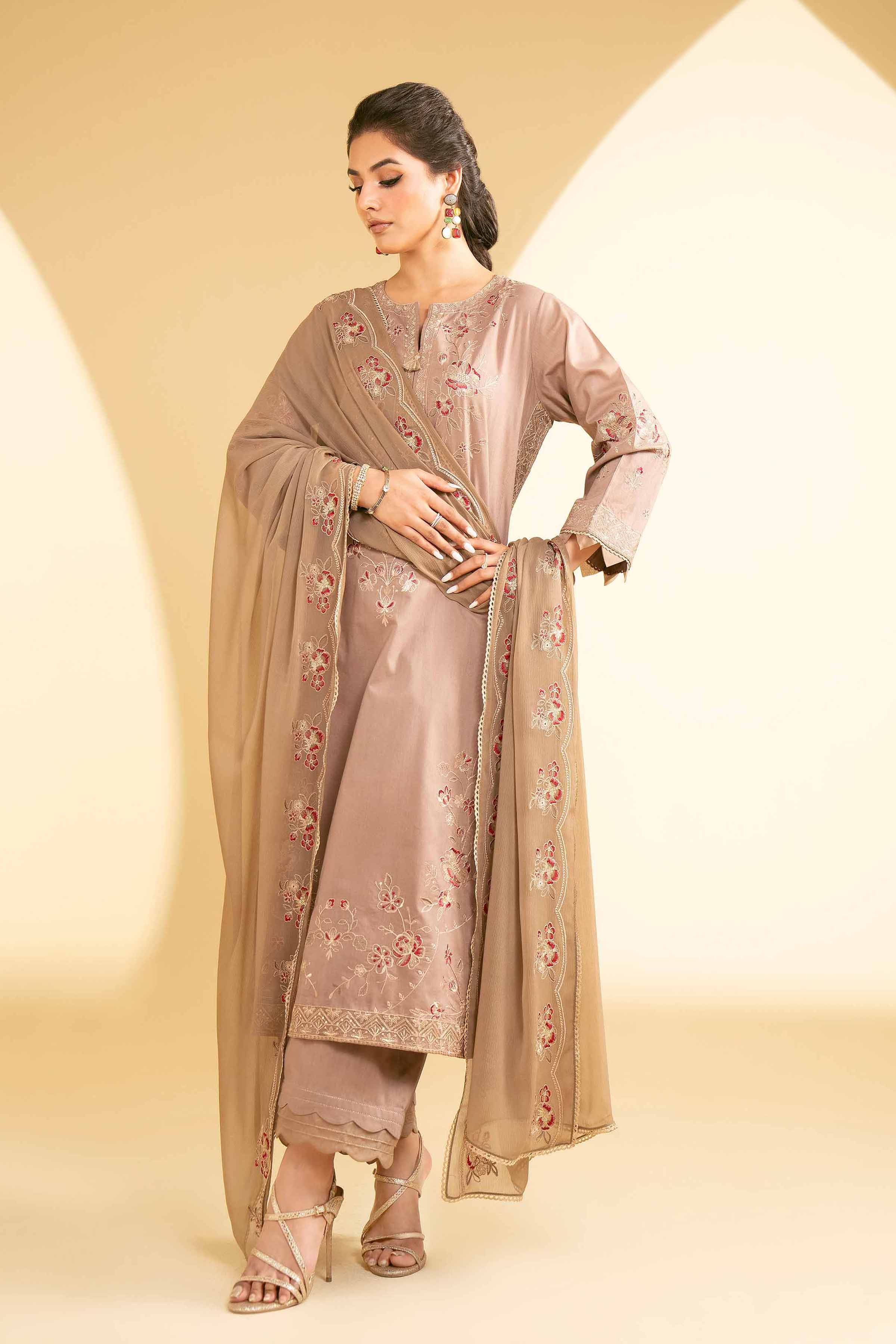 3 Piece - Embroidered Suit - KFE25-24