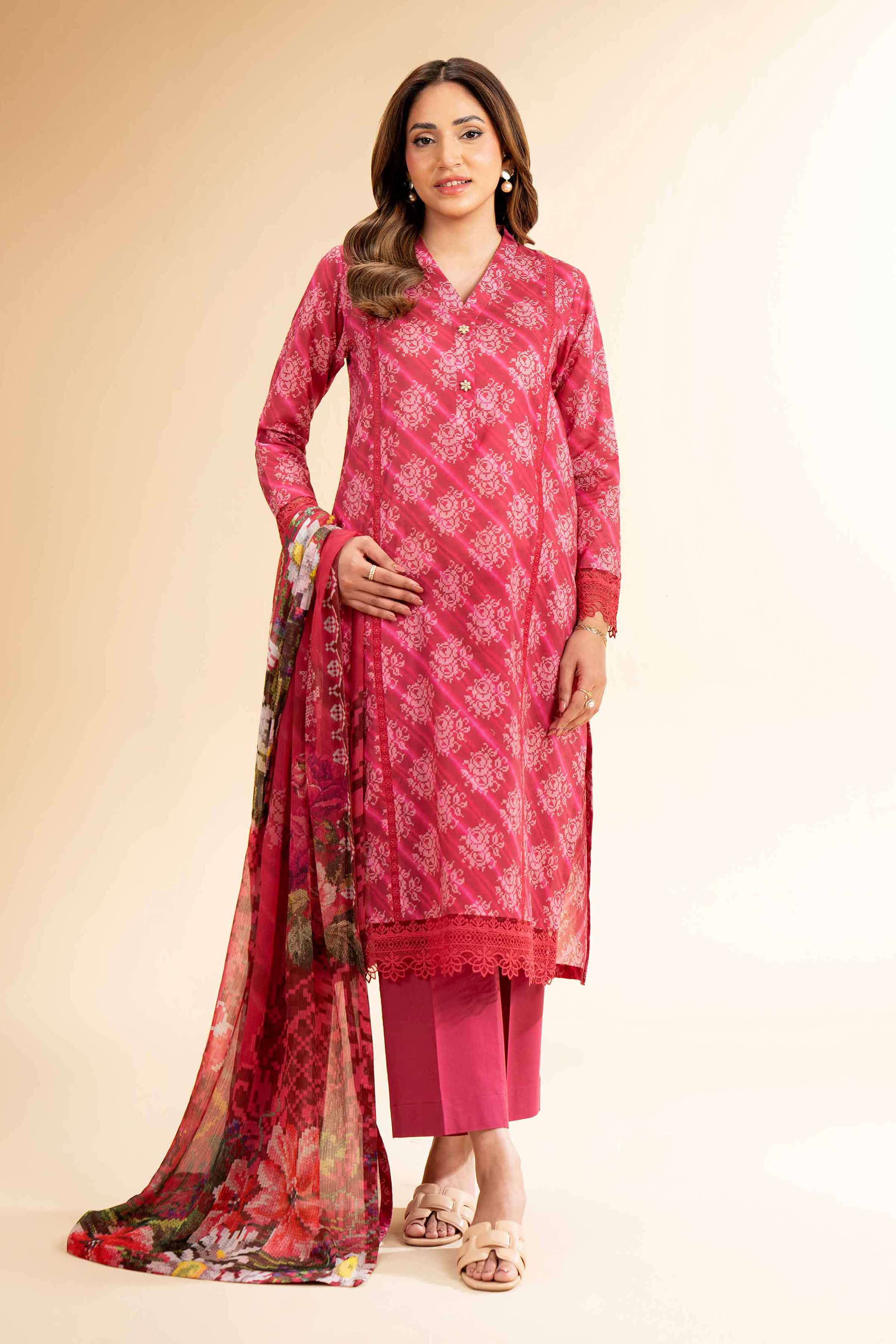 617-2-Piece-Printed-With-Laces-Suit-42501275-1.jpg 2 Piece - Printed With Laces Suit - 42501275