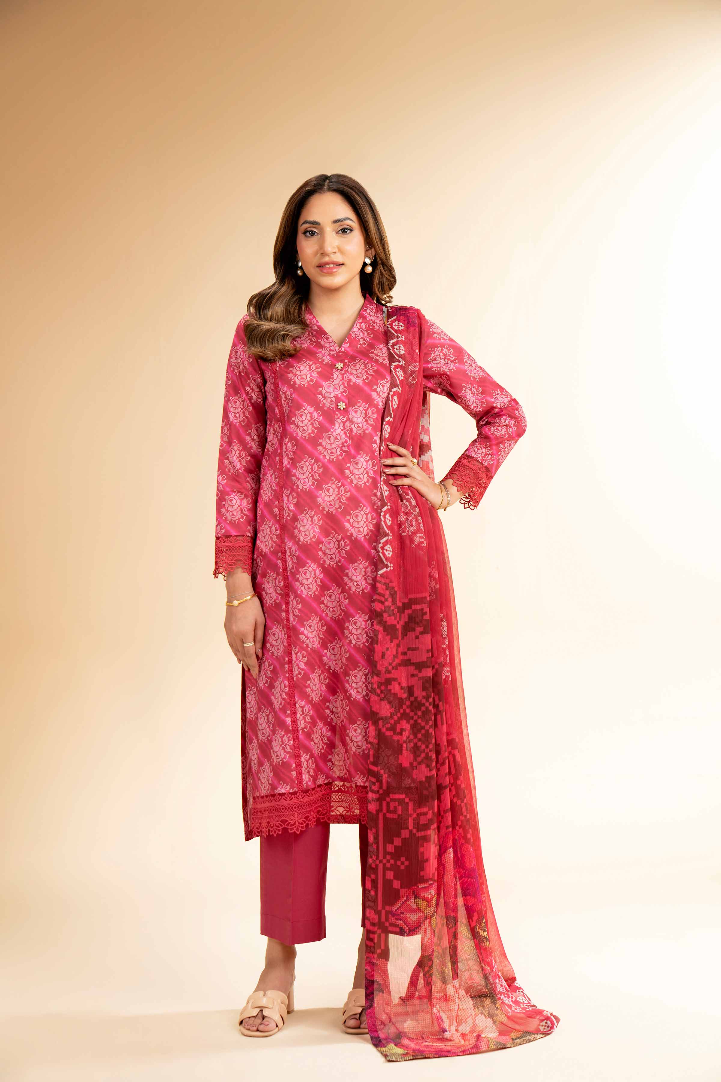 617-2-Piece-Printed-With-Laces-Suit-42501275-6.jpg 2 Piece - Printed With Laces Suit - 42501275