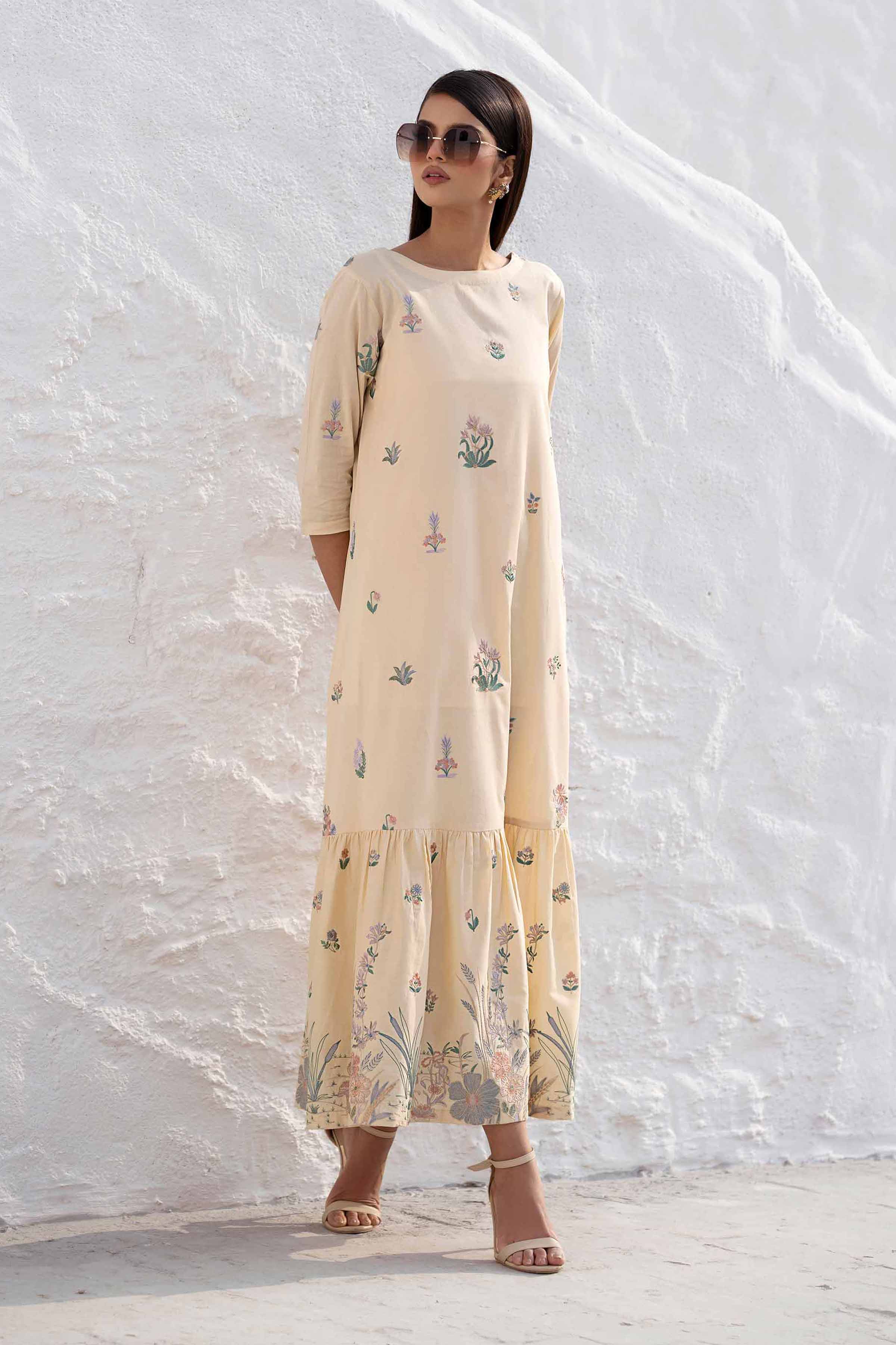 Embroidered Dress - KFS25-17