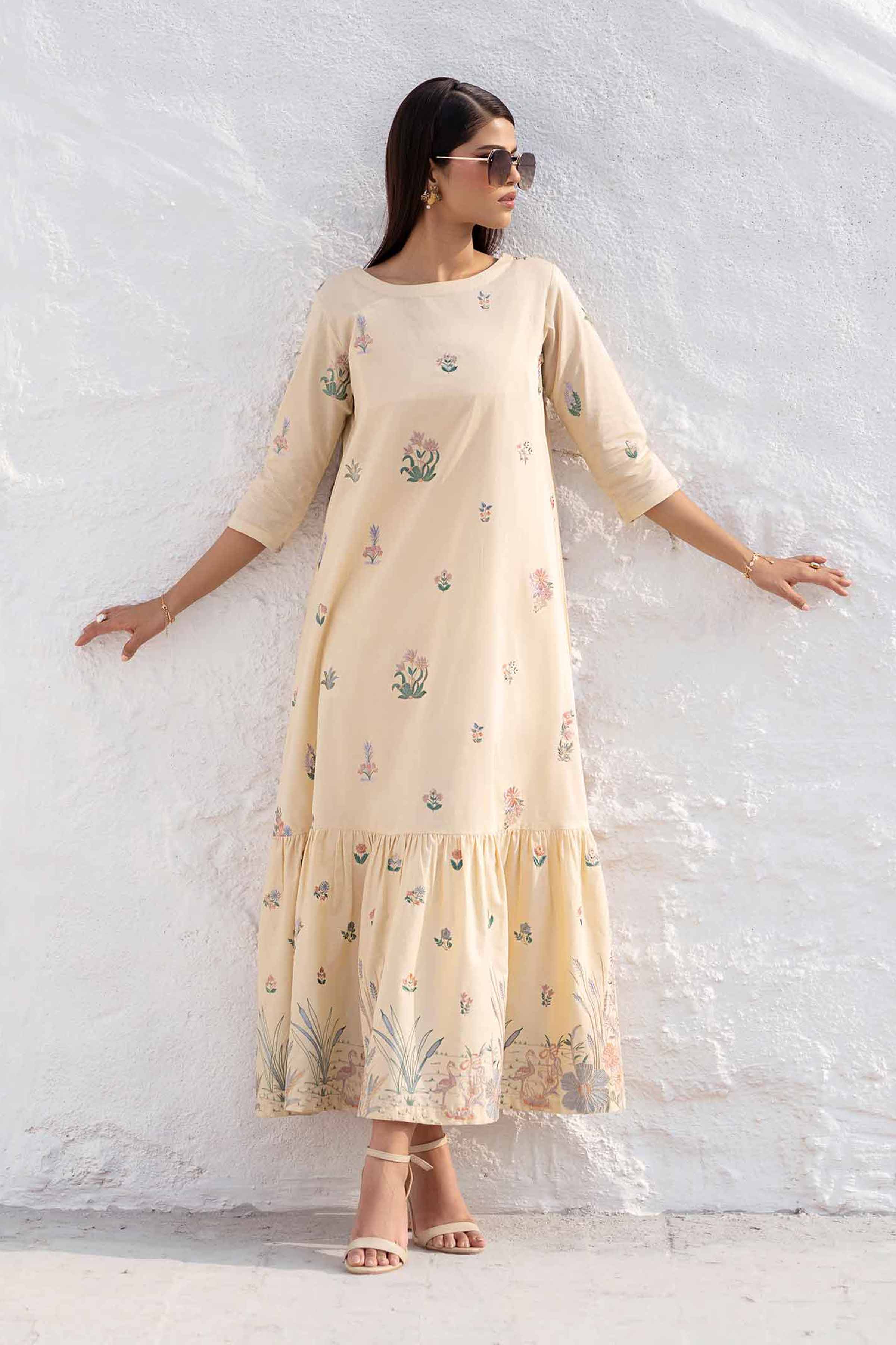 Embroidered Dress - KFS25-17