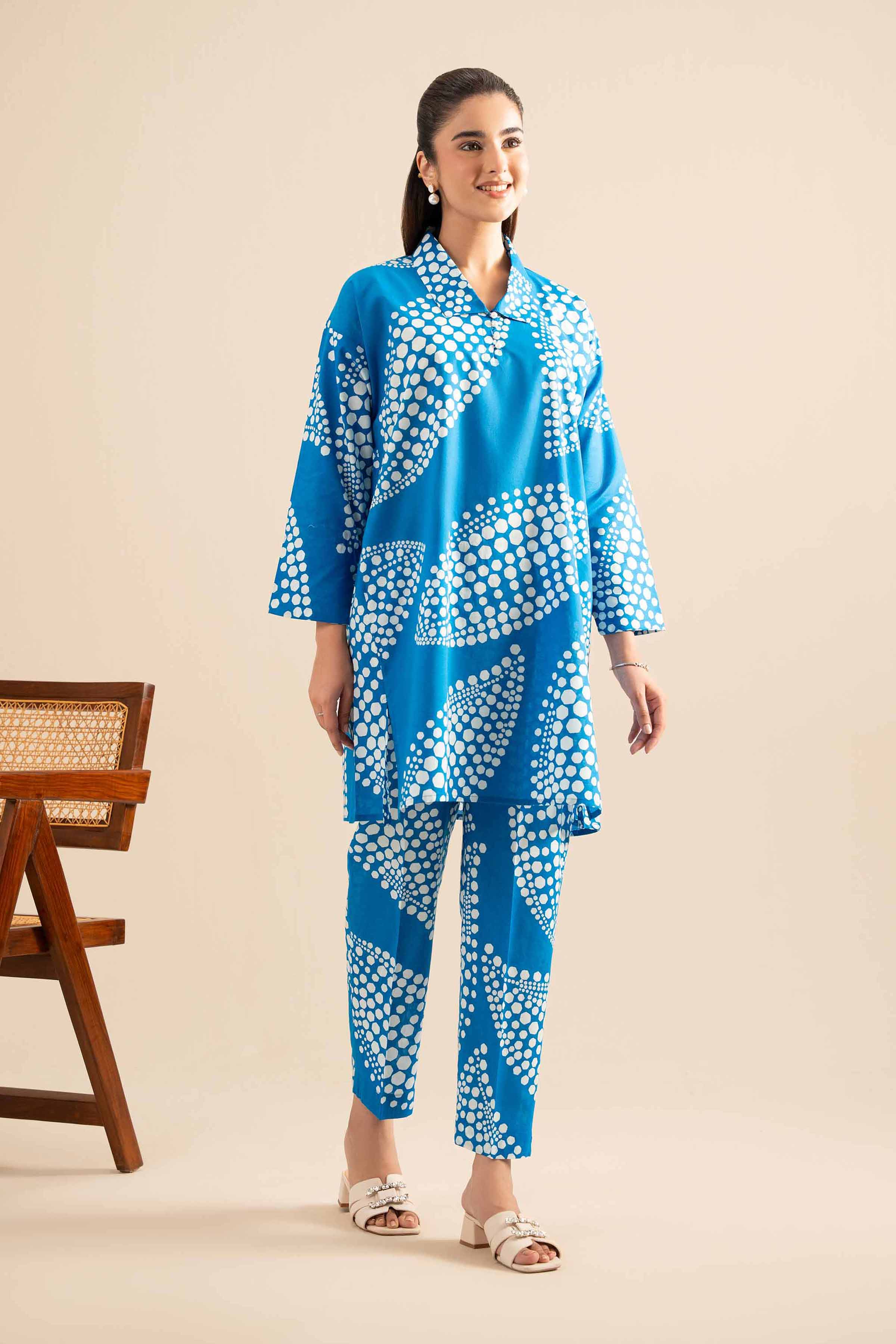 2 Piece - Printed Suit - PE25-457