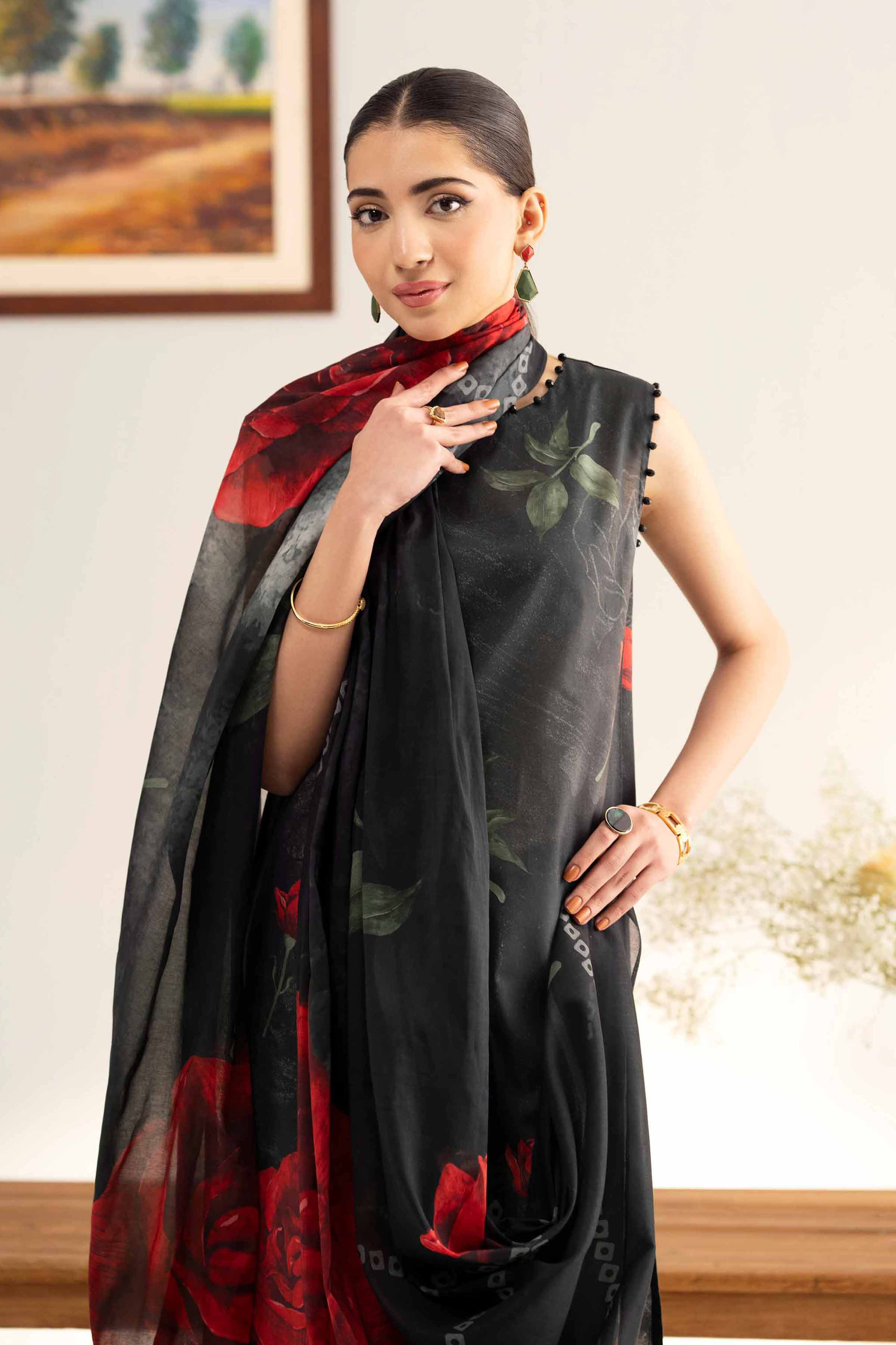 3 Piece - Digital Printed Loose Fabric - 42503160