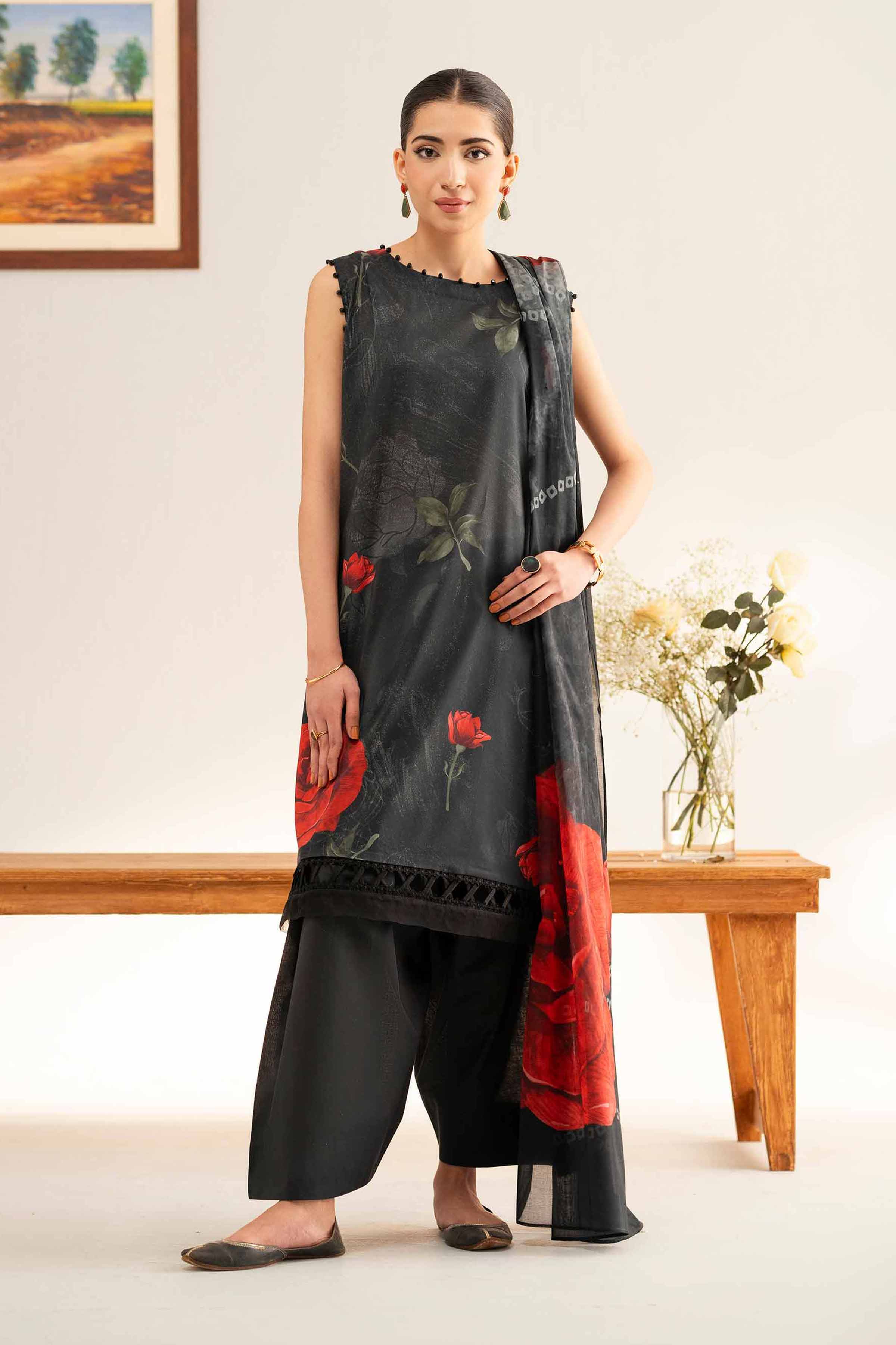 3 Piece - Digital Printed Loose Fabric - 42503160