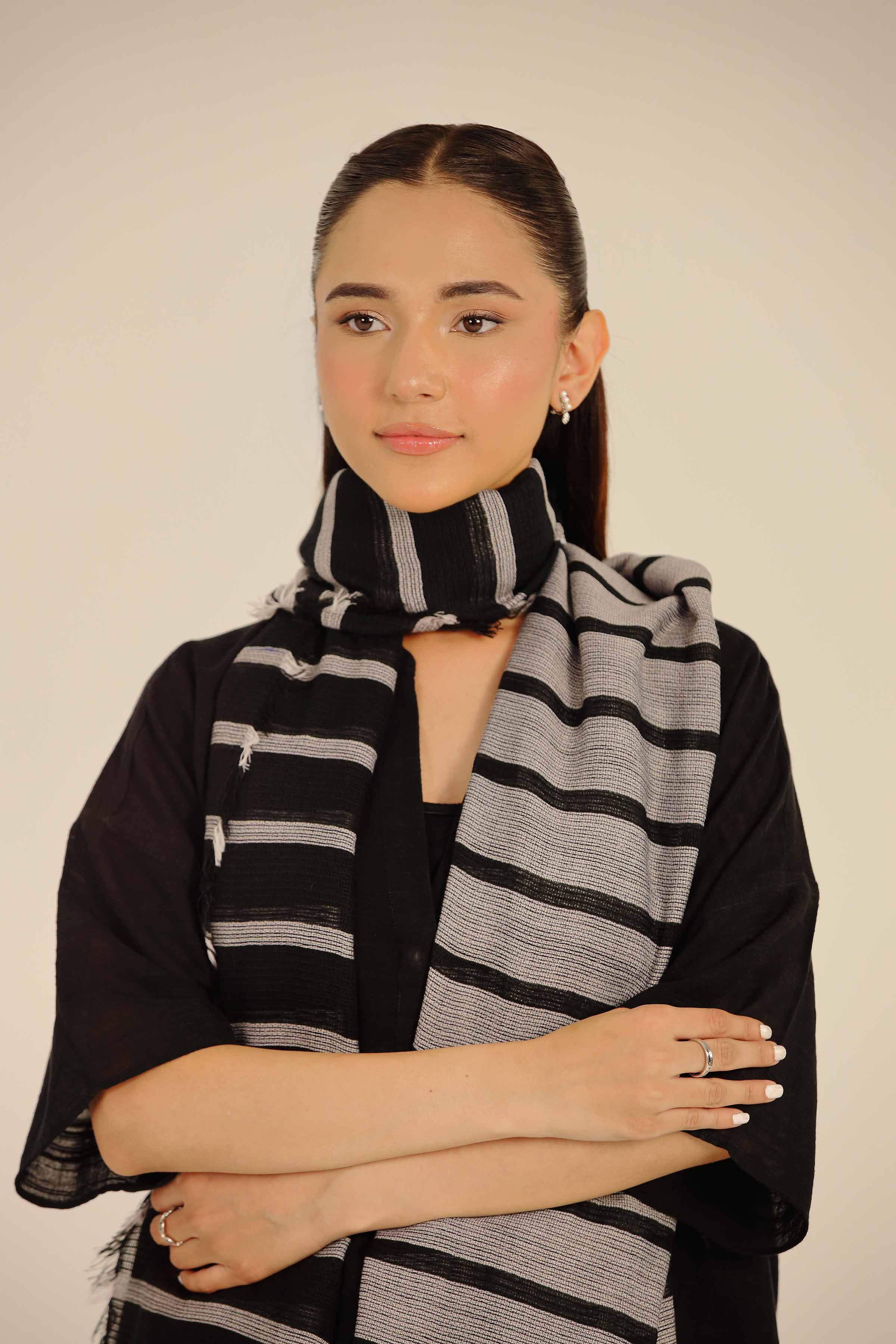 Grey Women Scarf-442662111