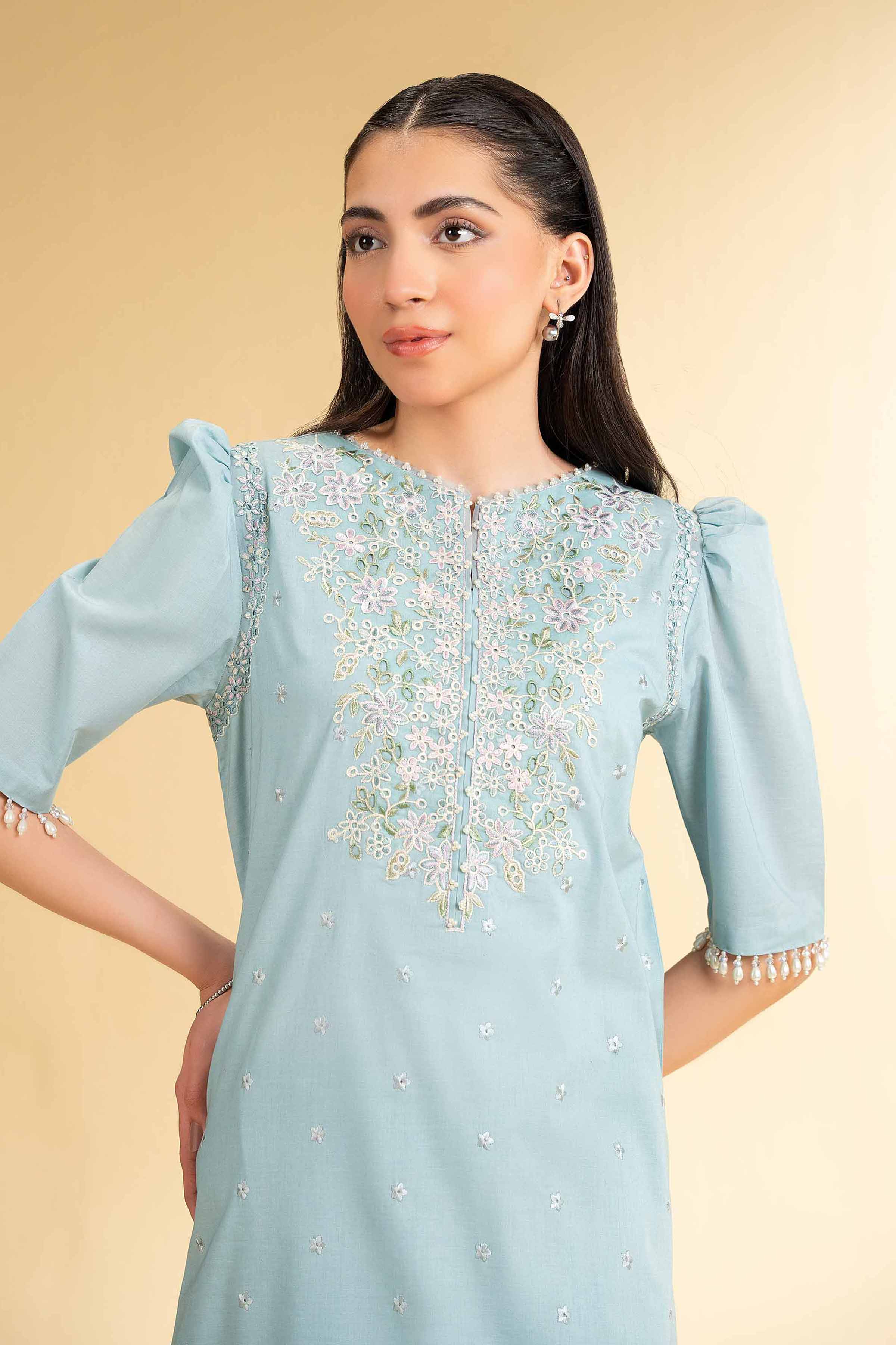 2 Piece - Dyed Embroidered Suit - 42501790