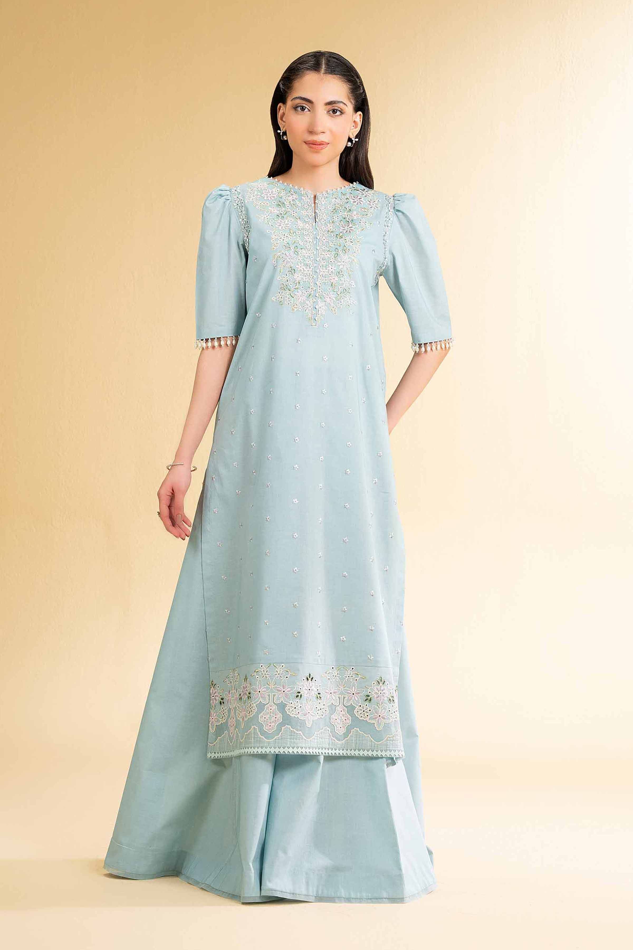 2 Piece - Dyed Embroidered Suit - 42501790