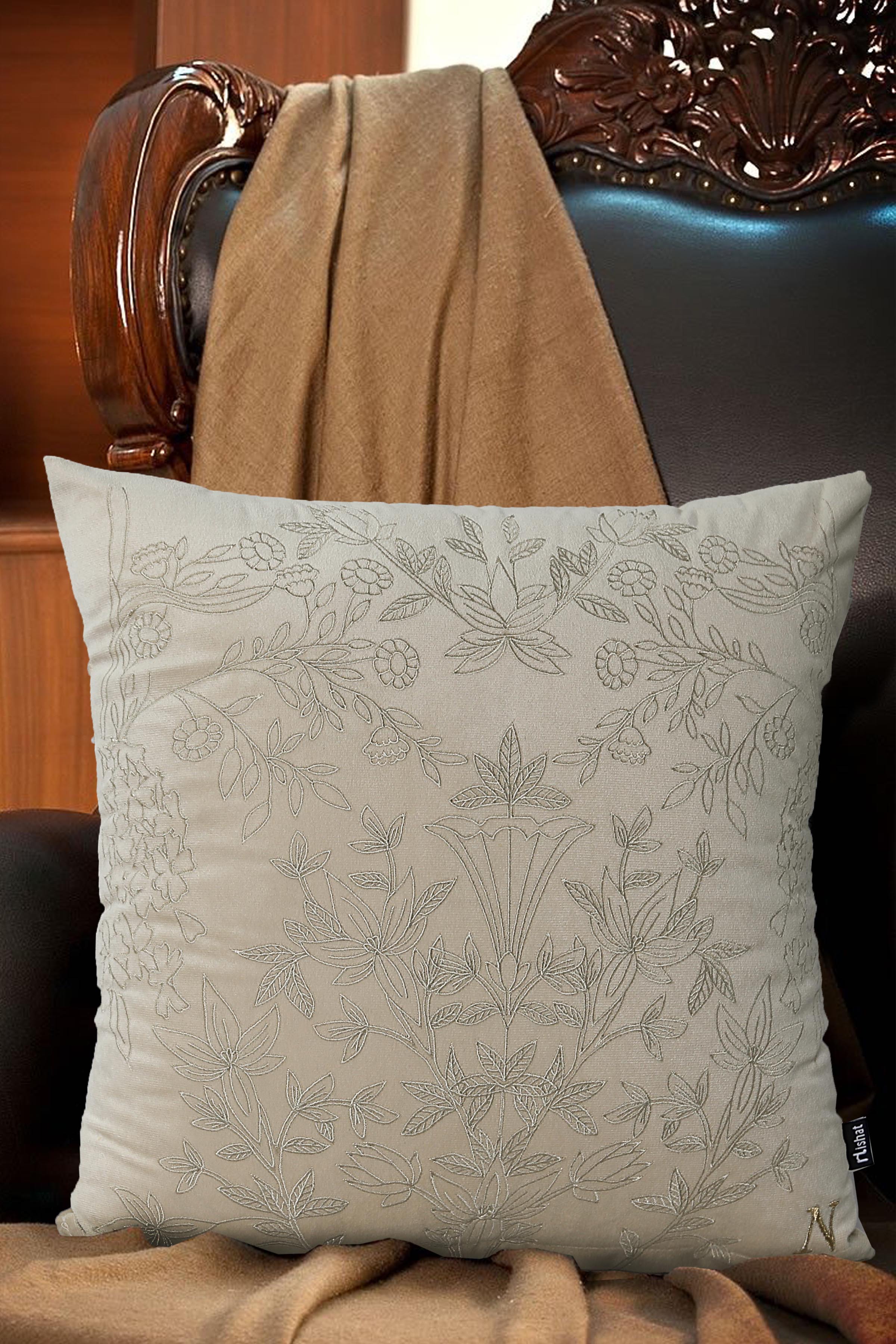 Sandstone Cushion Cover Emb