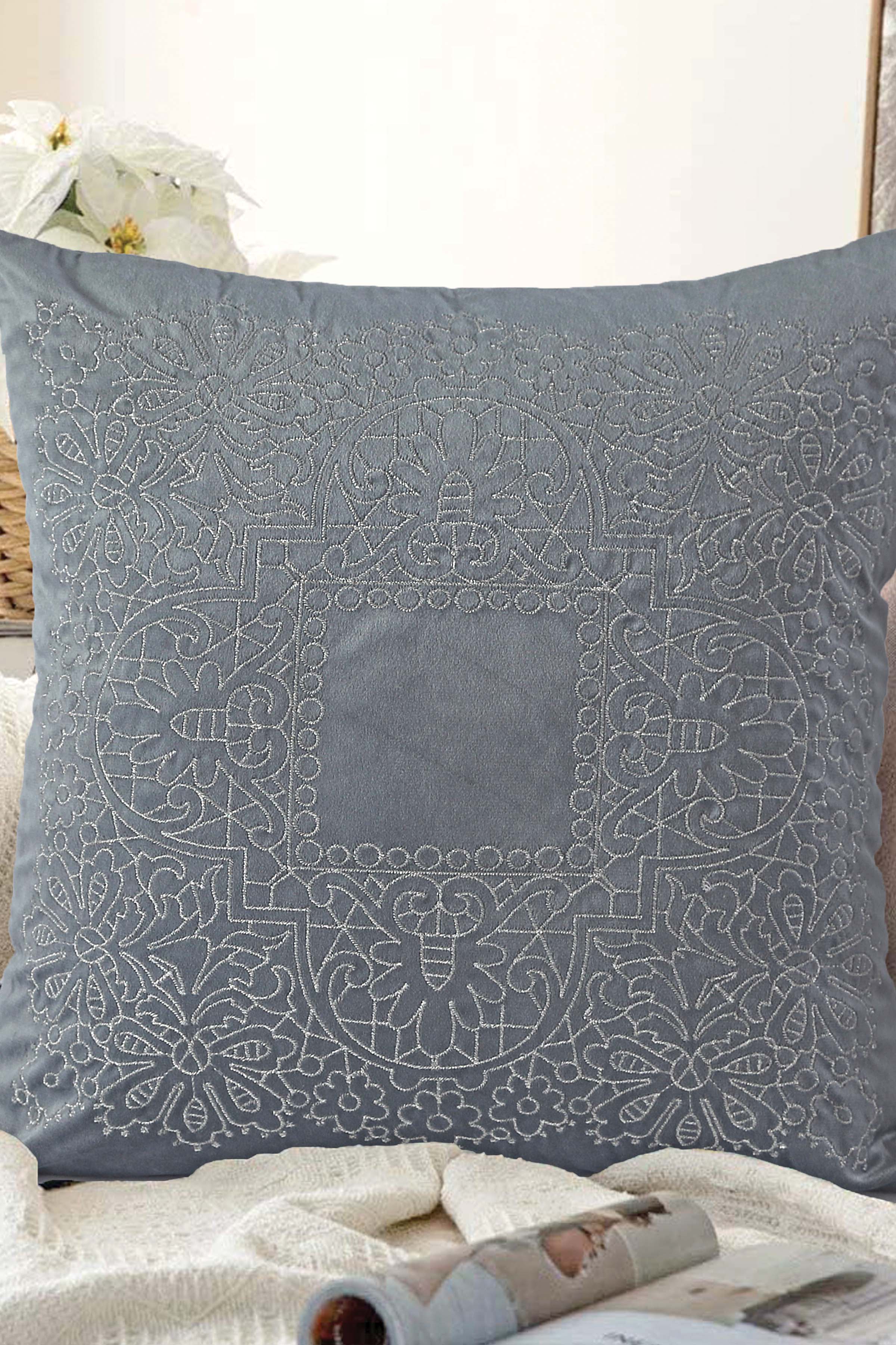Glass Ocean Cushion Cover Emb
