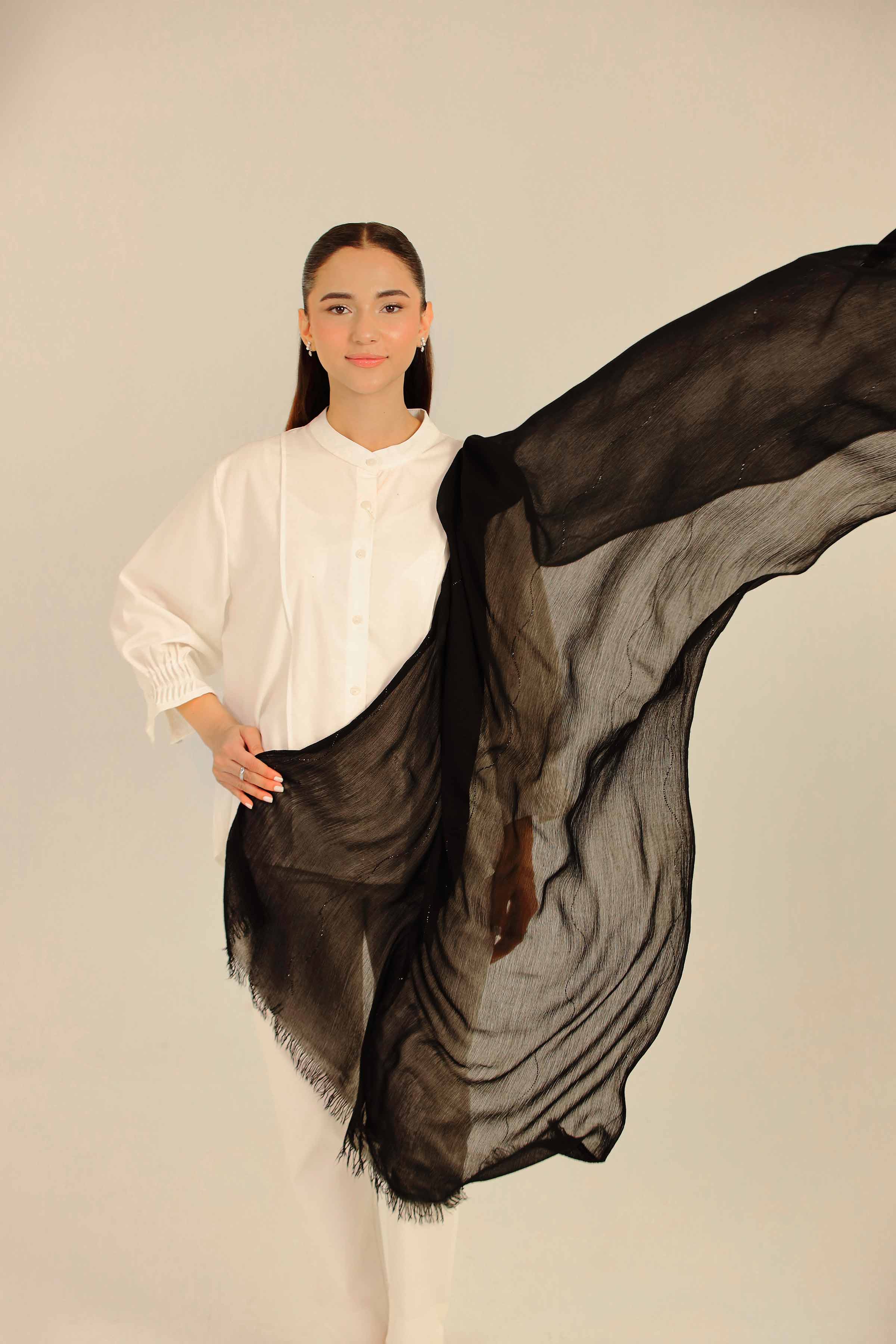 Black Women Scarf-442502103