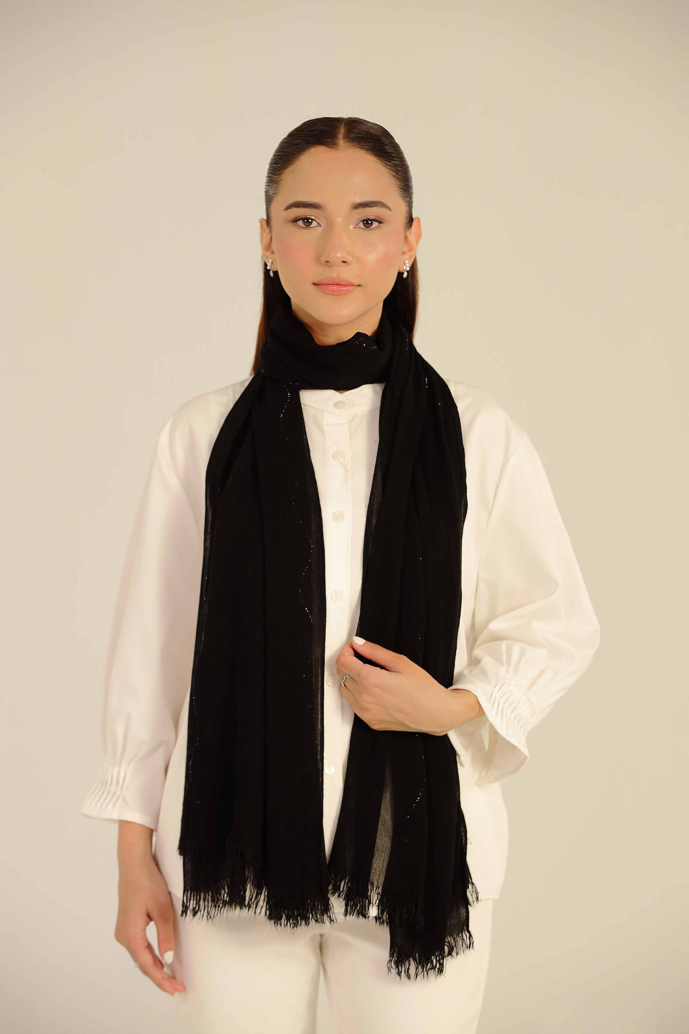 Black Women Scarf-442502103